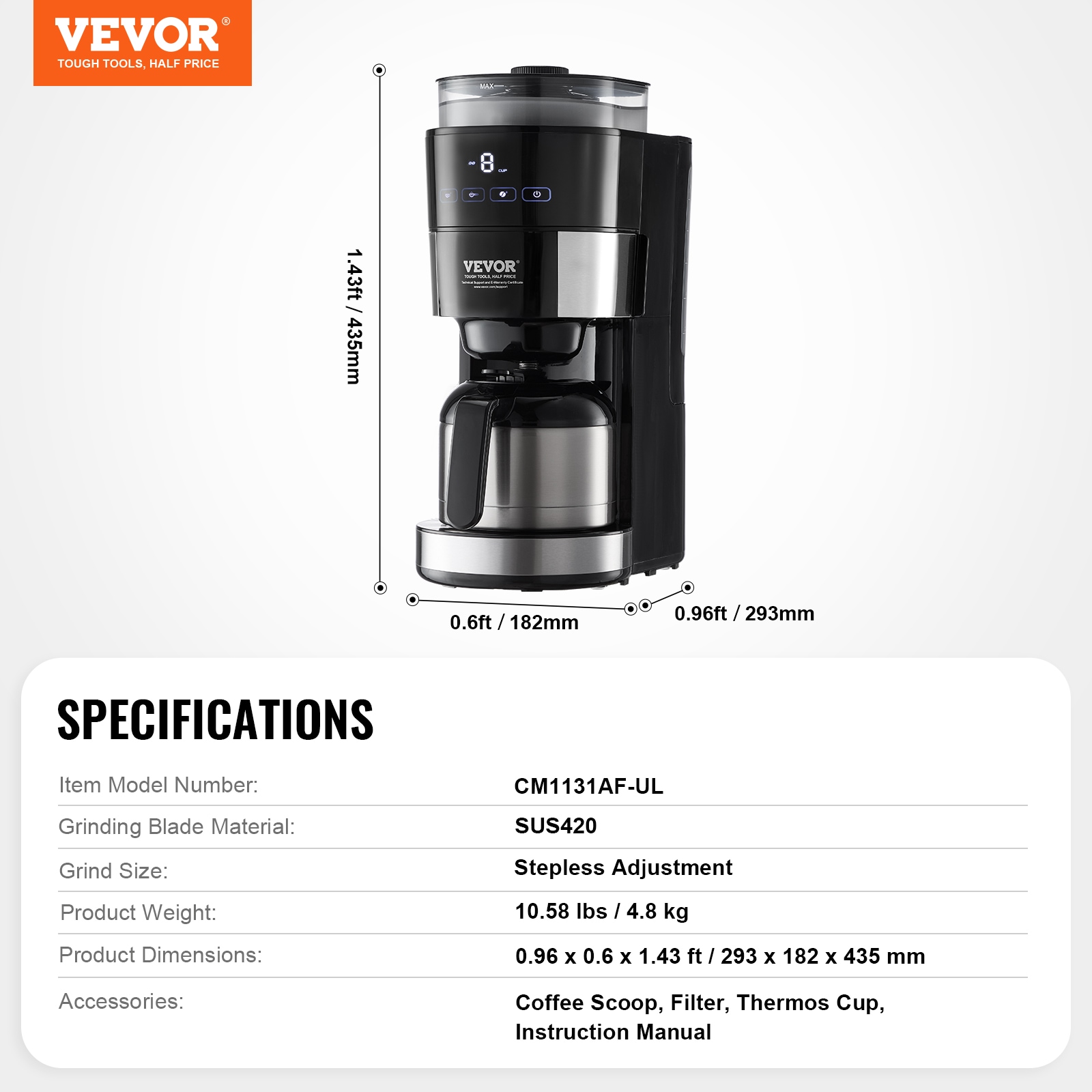 VEVOR ZCKYMCZKFJ8B7MCSDV1 Coffee-Makers - View #8