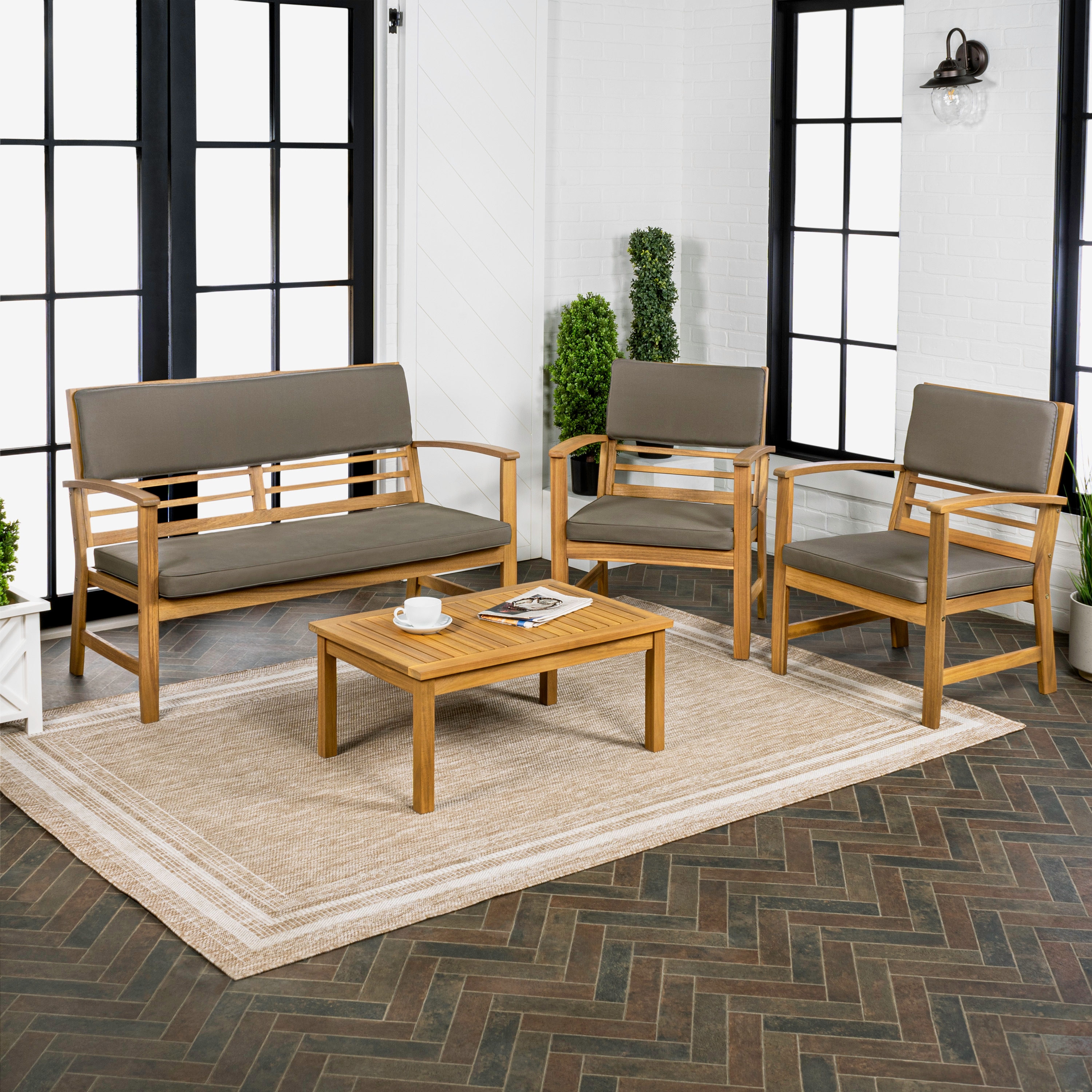 JONATHAN  Y LVG1000B-4SET Patio-Conversation-Sets - View #3
