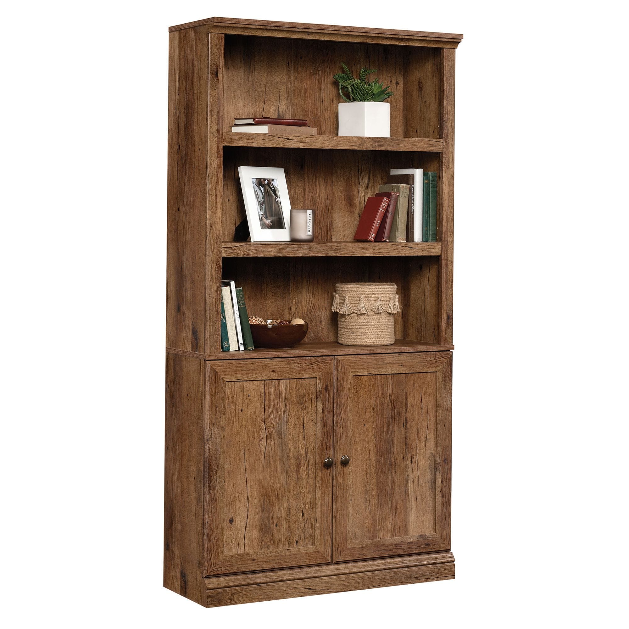  Miscellaneous Storage Library Vintage Oak finish