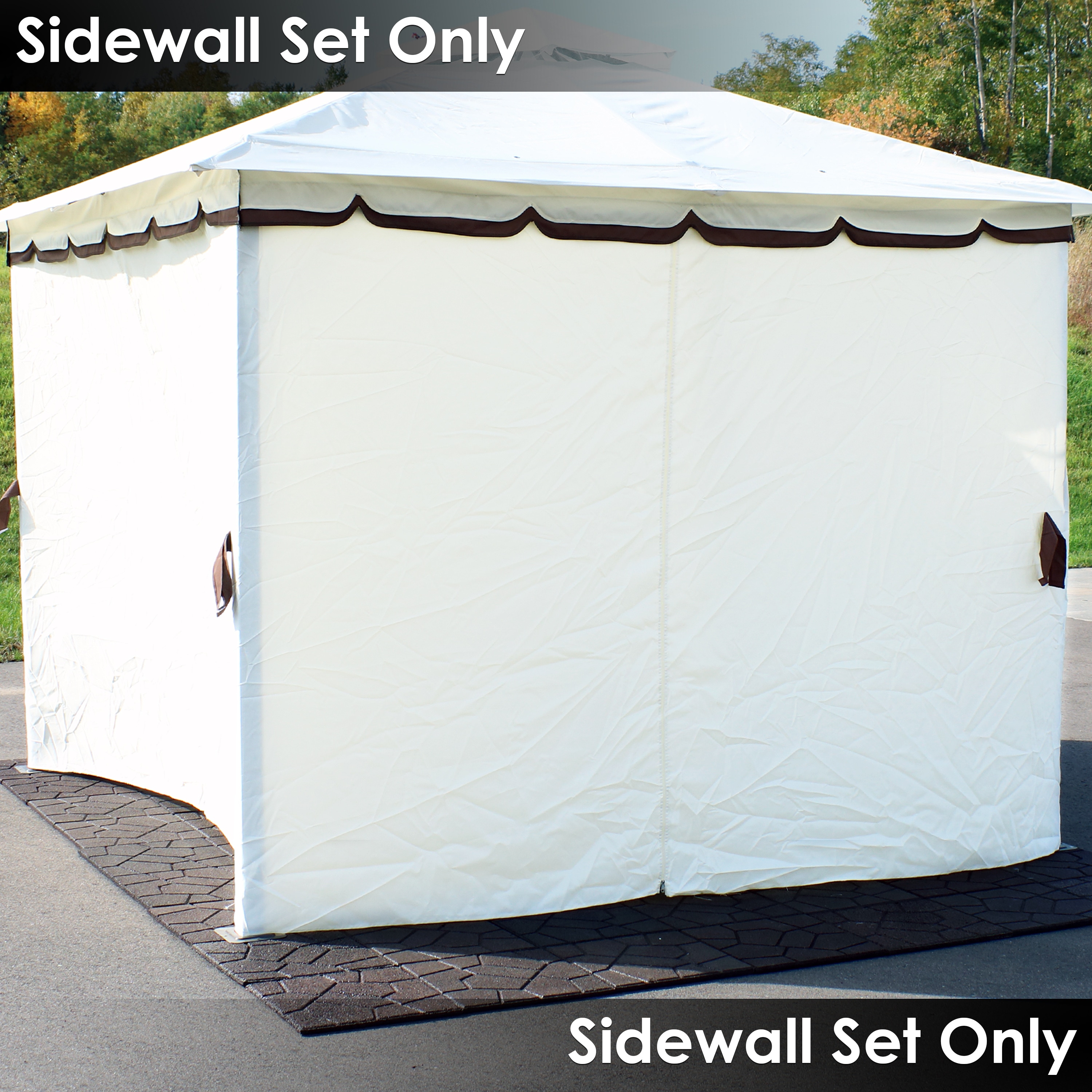 Sunnydaze Decor CRE-137 103-Inches x 0.10-Inches Cream Gazebo curtains