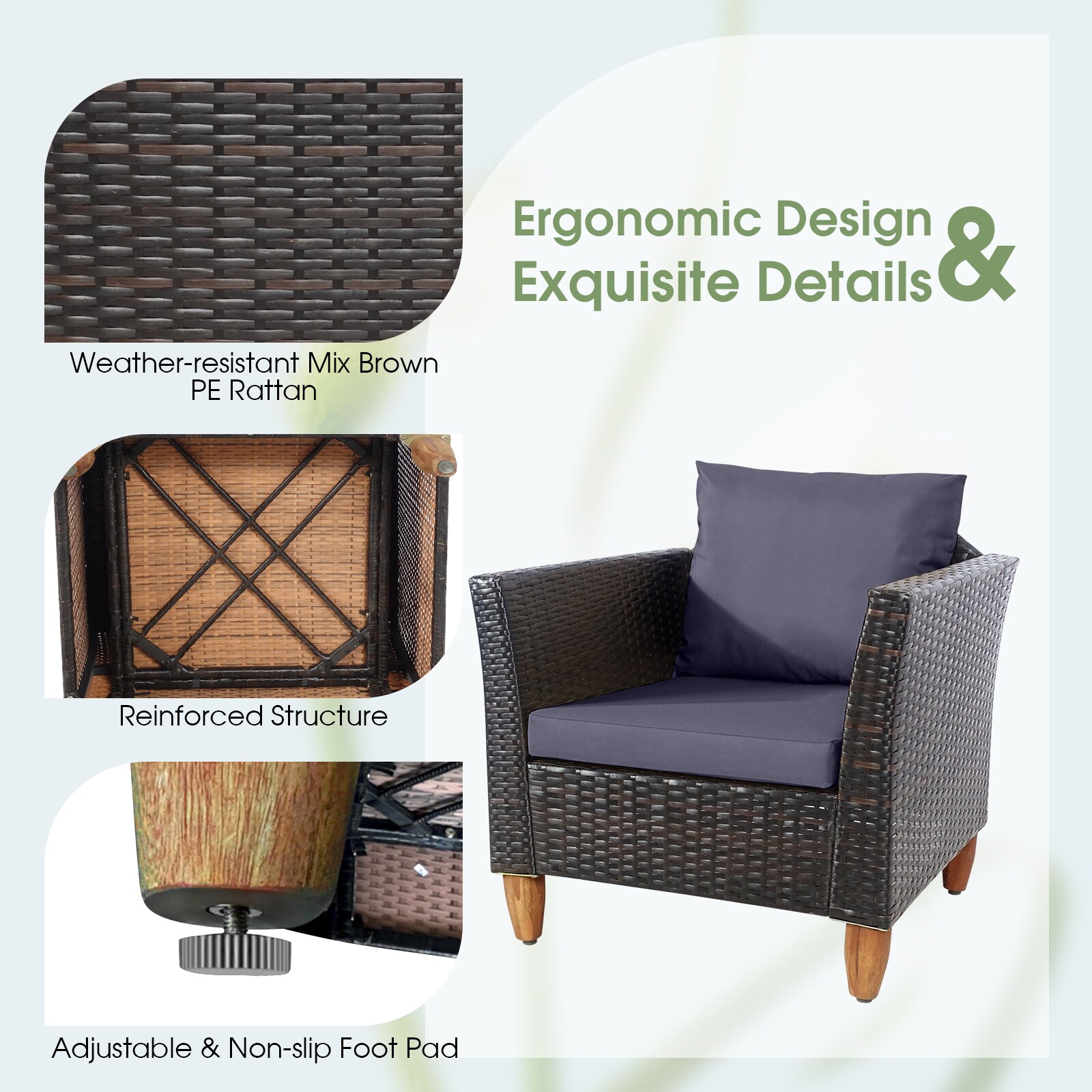 LIVIZA OUG71661GR Patio-Conversation-Sets - View #2