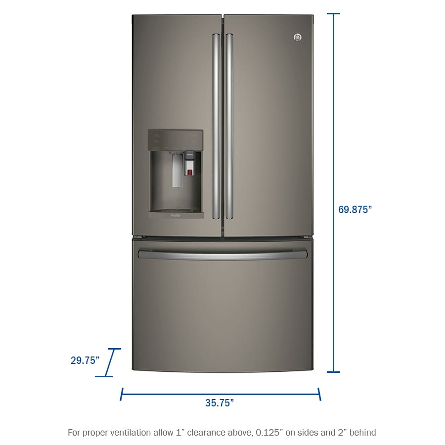 GE PYE22PMKES French-Door-Refrigerators - View #2