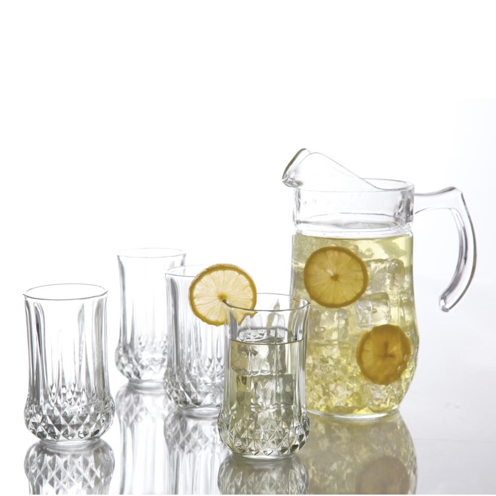 Gibson Home Jewelite Glass Pitcher and Tumbler Set