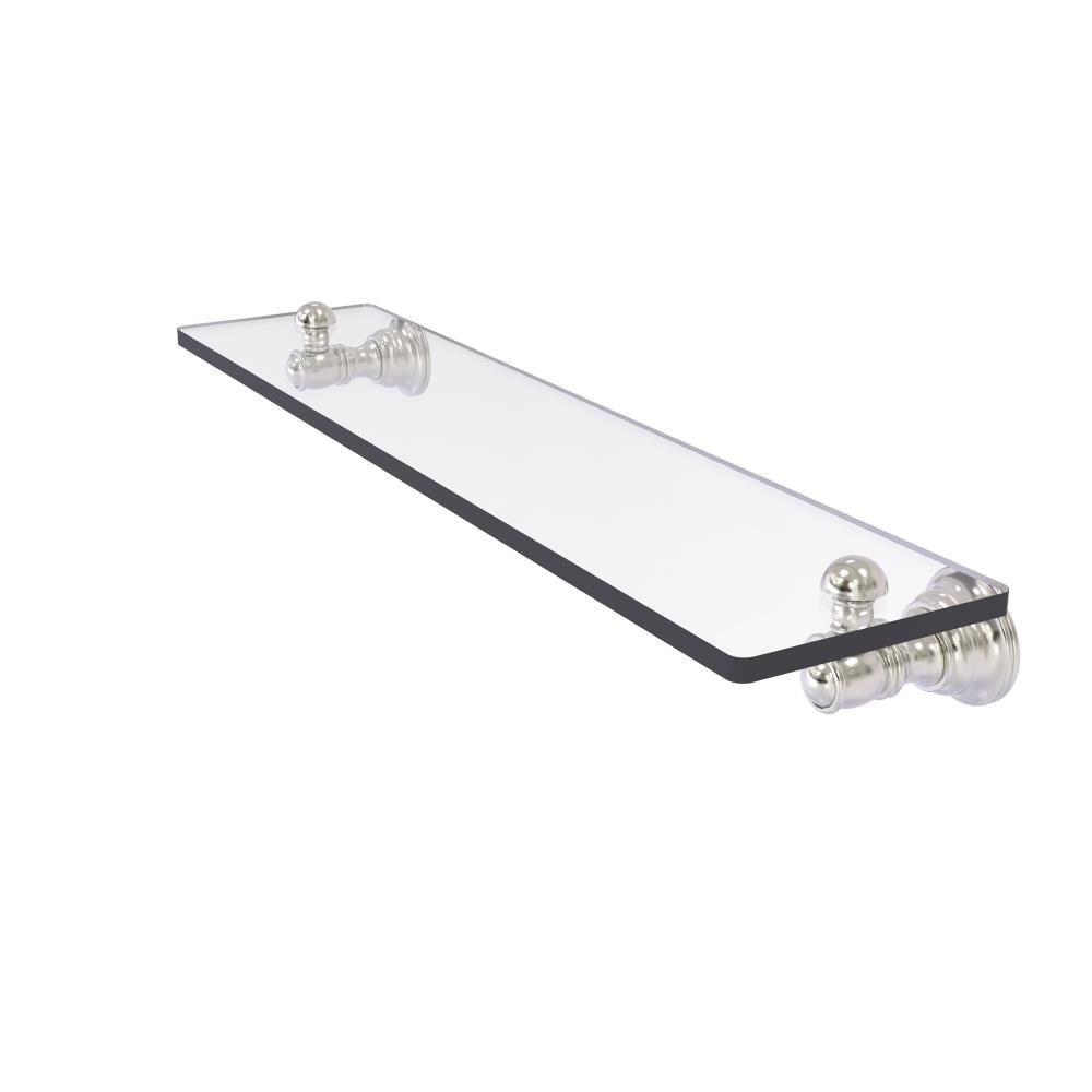 Allied Brass CL-1-22-SN Carolina Satin Nickel Wall mount Bathroom Shelf ( 22-in x 2.4-in x 5-in )