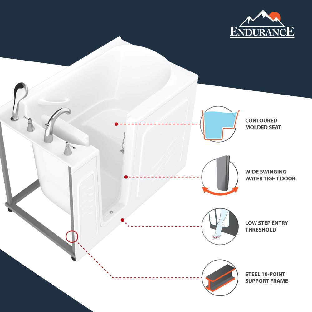 Endurance LSN3053RWHCE Tub-Shower-Combo - View #8