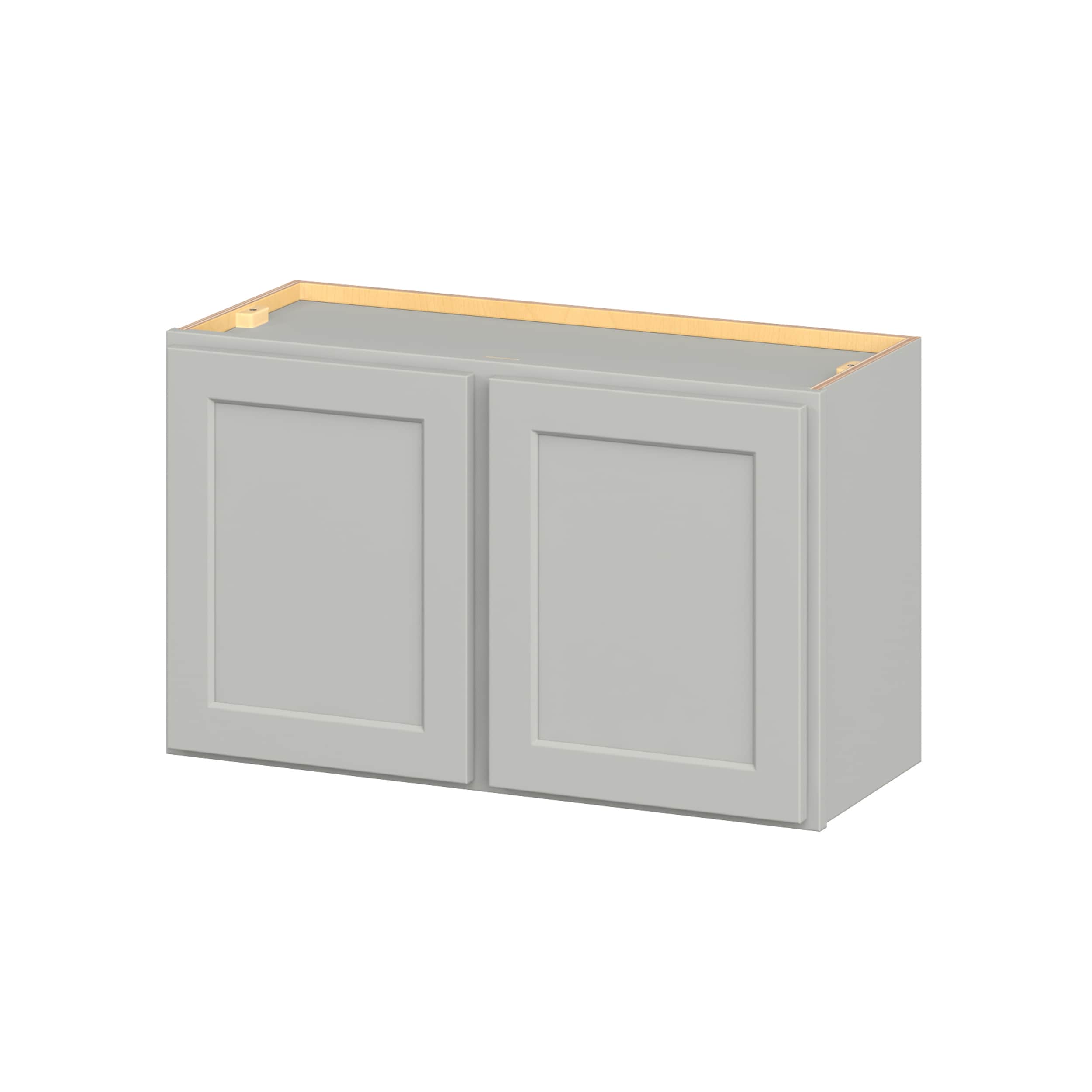 Hugo&Borg W3018-JA PRO Jasper 30-in W x 18-in H x 12-in D Whisper Gray Wall Ready to assemble Plywood Cabinet (Flat Panel Shaker)
