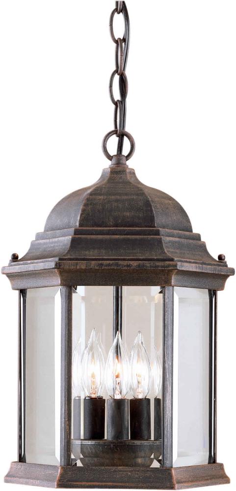  LW17110328 Hippolytus 3-Light Painted Rust Transitional Bowl Hanging Pendant Light