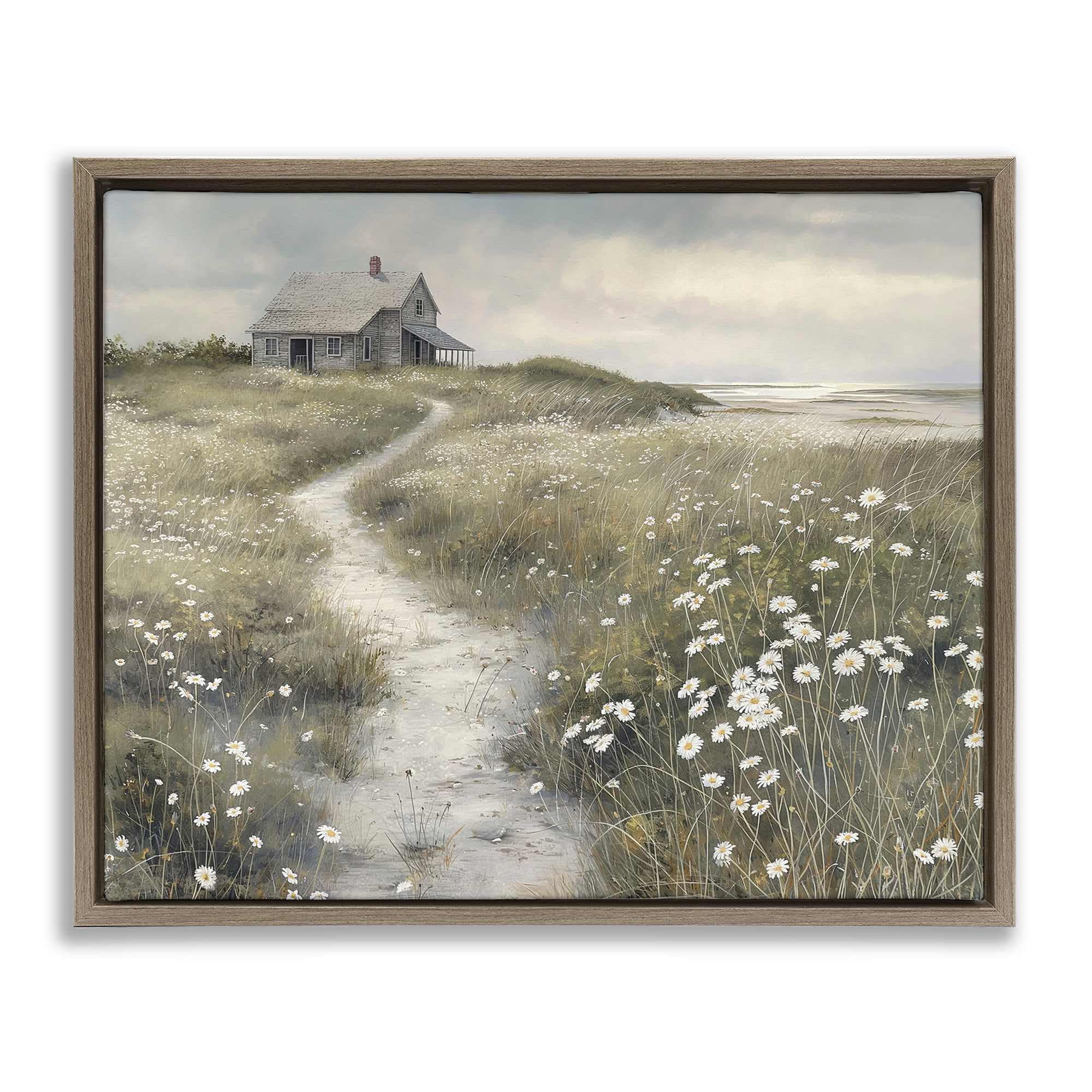 Stupell Industries BT-340-FFE-16X20 Path To Coastal Cottage Floating Frame design by Imagine It Images