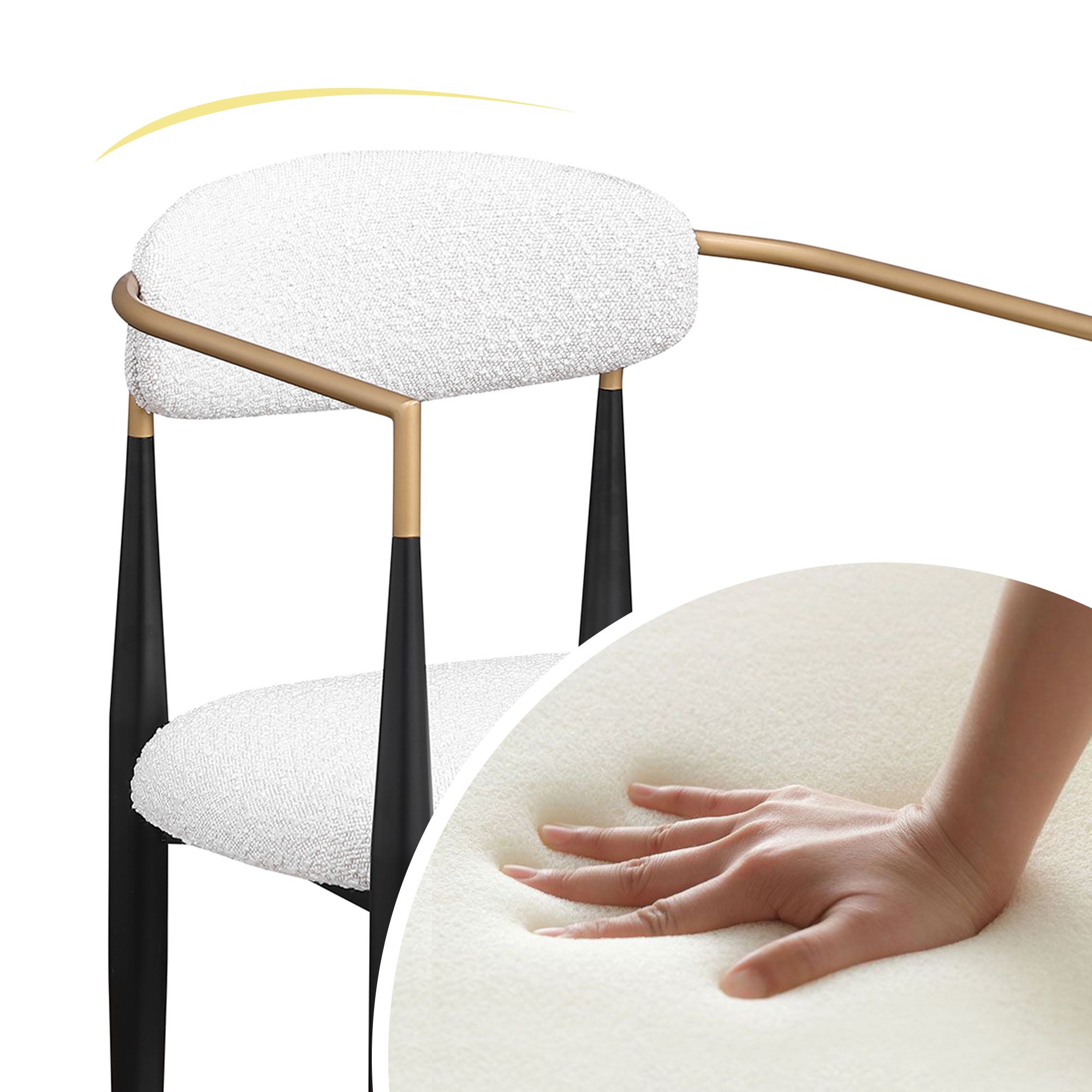 FARATI D2006DC-WHITE Dining-Chairs - View #6