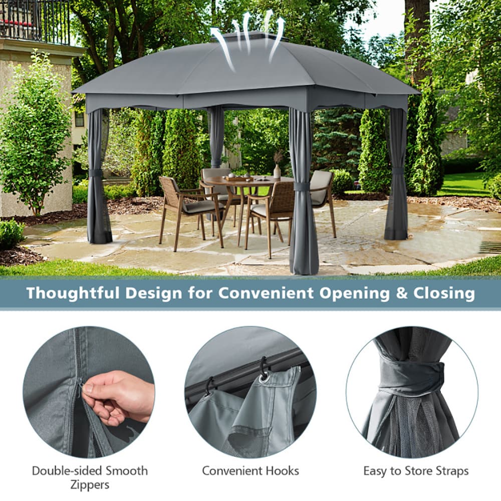 CASAINC CA016K-A Wood-Resin-Gazebos - View #5