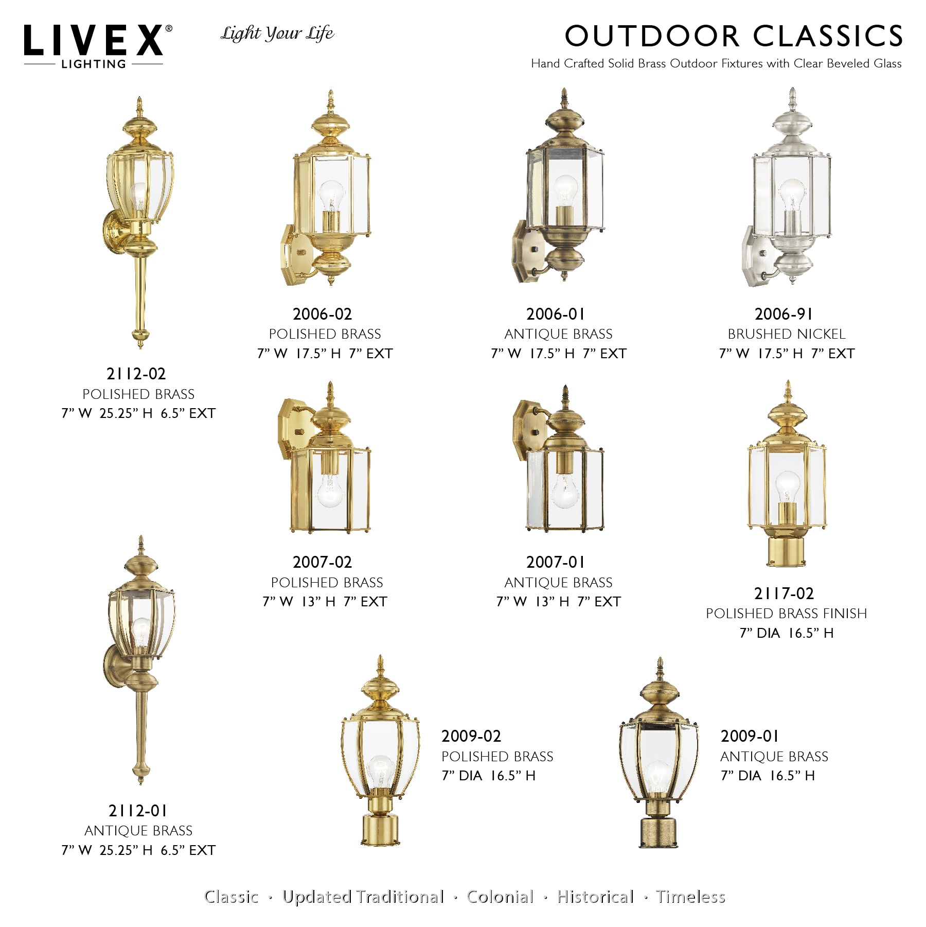 Elegant Polished Brass Outdoor Wall Lantern with Clear Beveled Glass