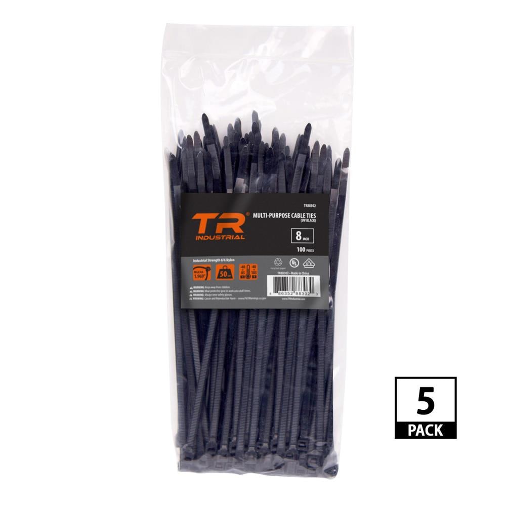 50x 3 inch Black Zip Strap Nylon Wire & Cable Zip Ties Nylon Tie Wraps Fastener 
