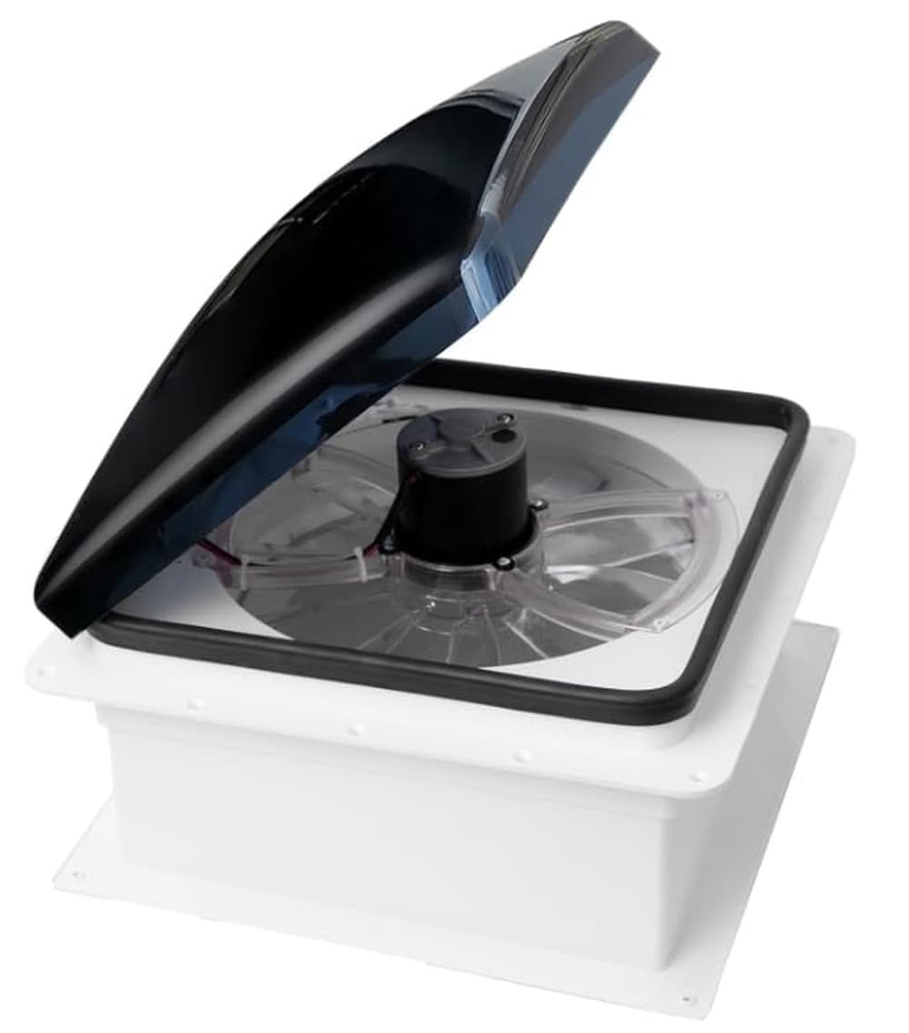 LAIFUCAM  RV Roof Vent Fan 12V DC 14 inch Super Quiet Reliable Manual 3 Speed Reversible Roof Ventilation Fan durable home and garden accessory
