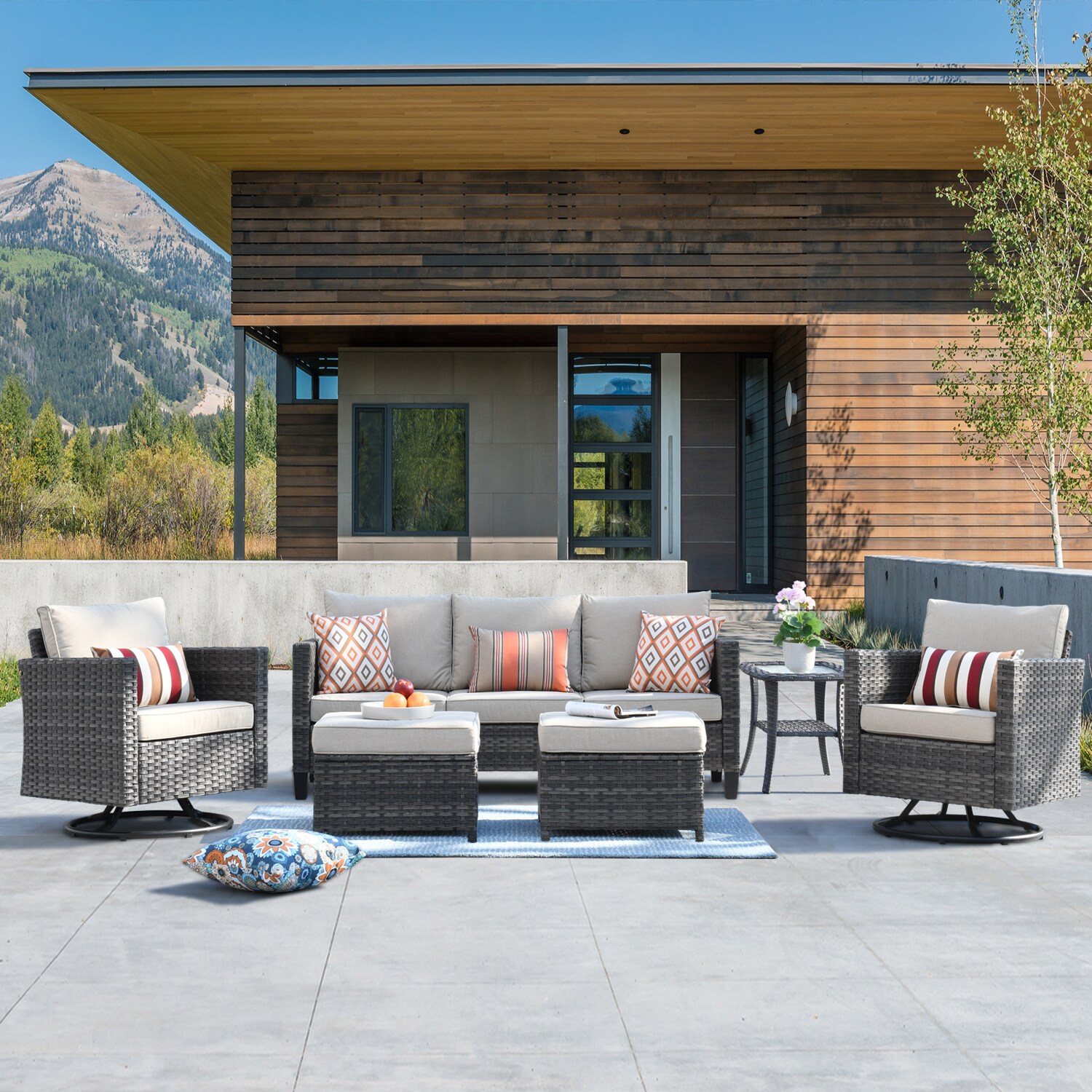 XIZZI XSQRC6163 Patio-Conversation-Sets - View #2