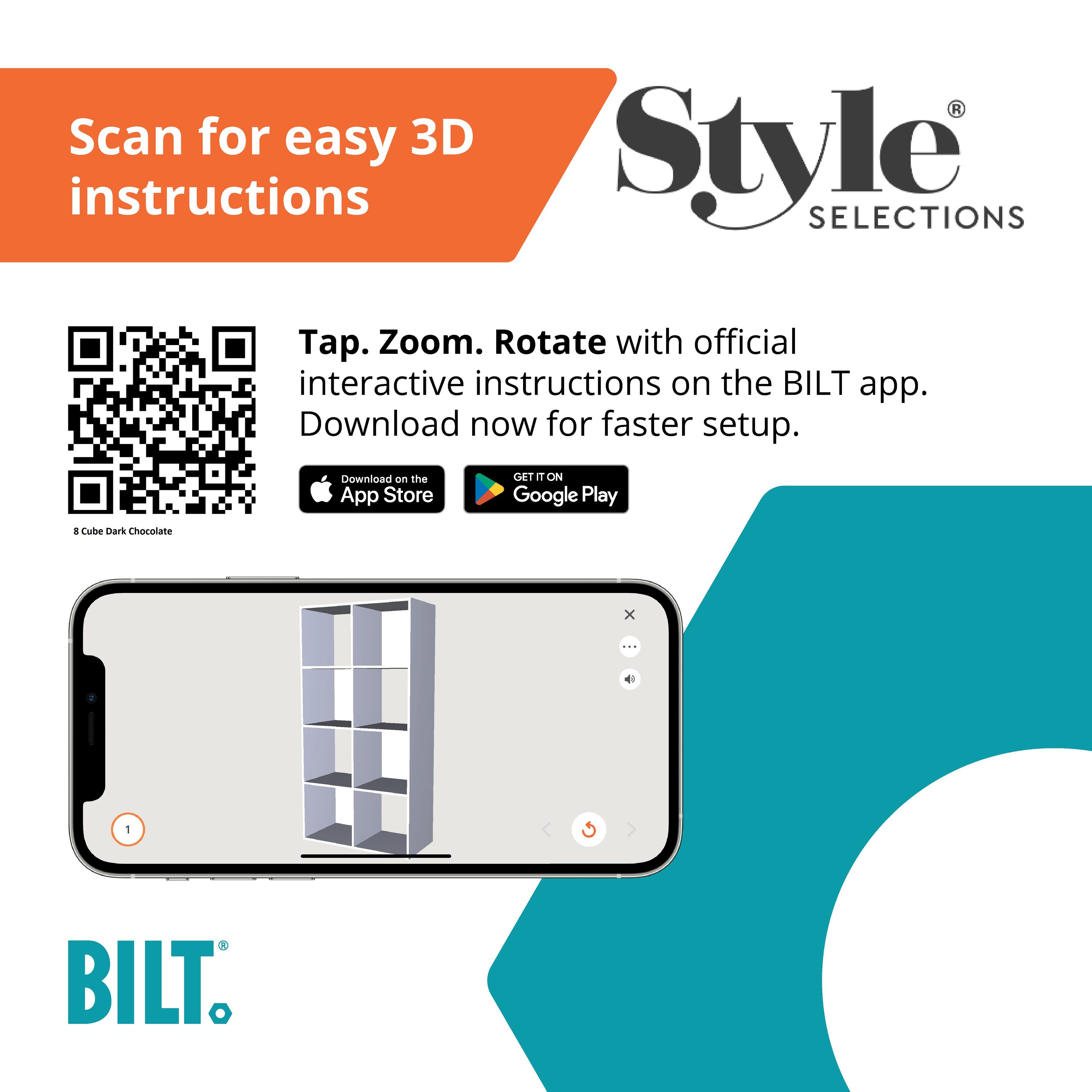 Style Selections CL22-11ST8-ES Laminate-Storage-Cubes - View #13
