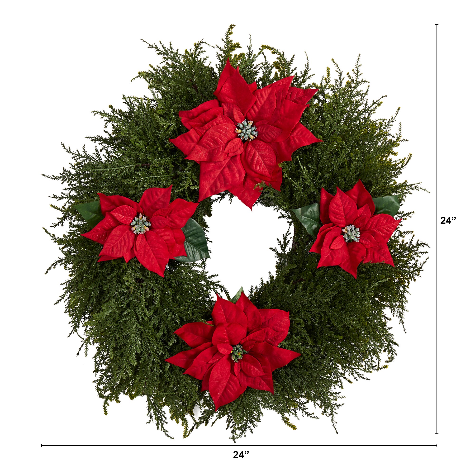 Nearly Natural W1026 Artificial-Christmas-Wreaths - View #3