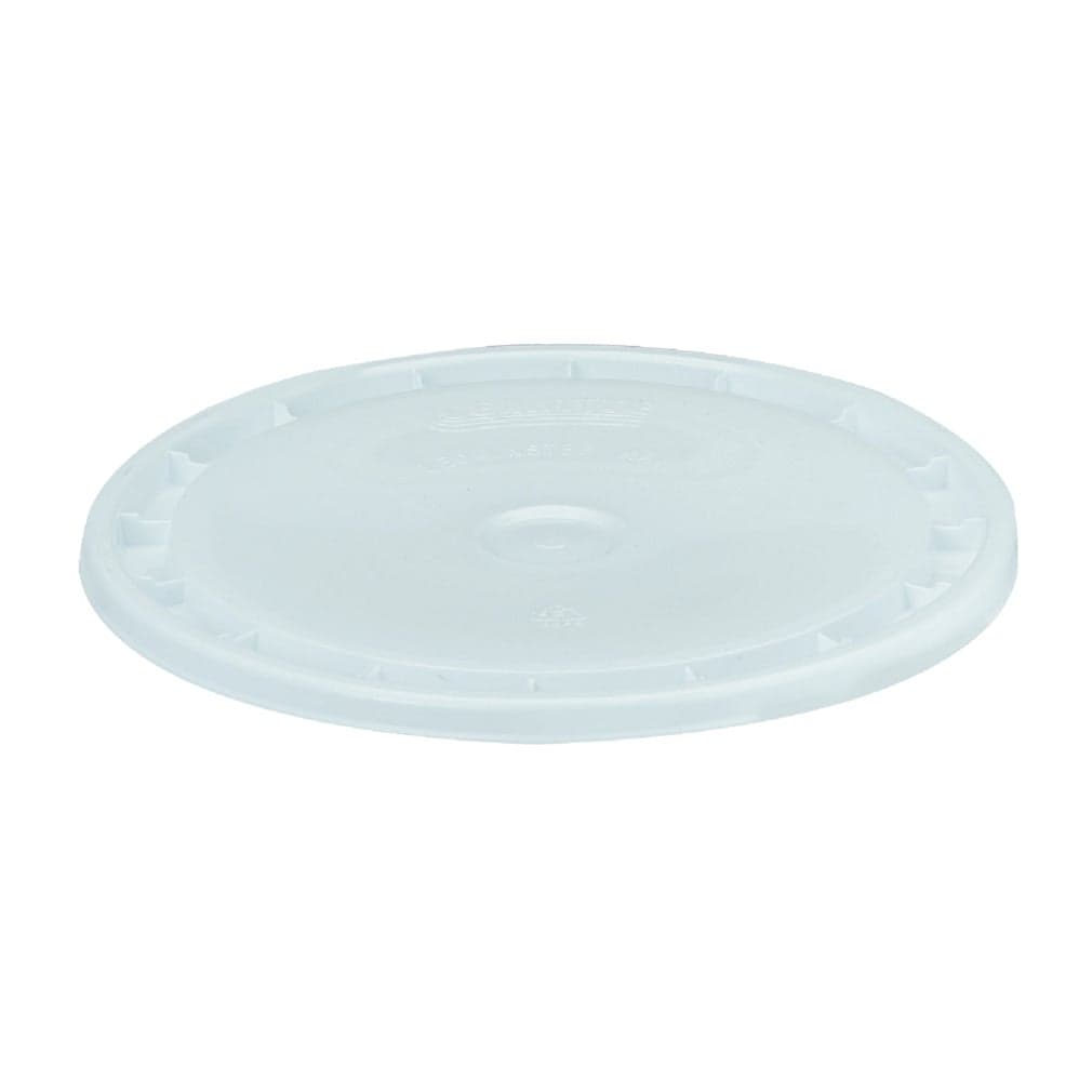 Leaktite #6GLD 5GAL White Plastic Pail Lid #6GLD-12D6-25F1