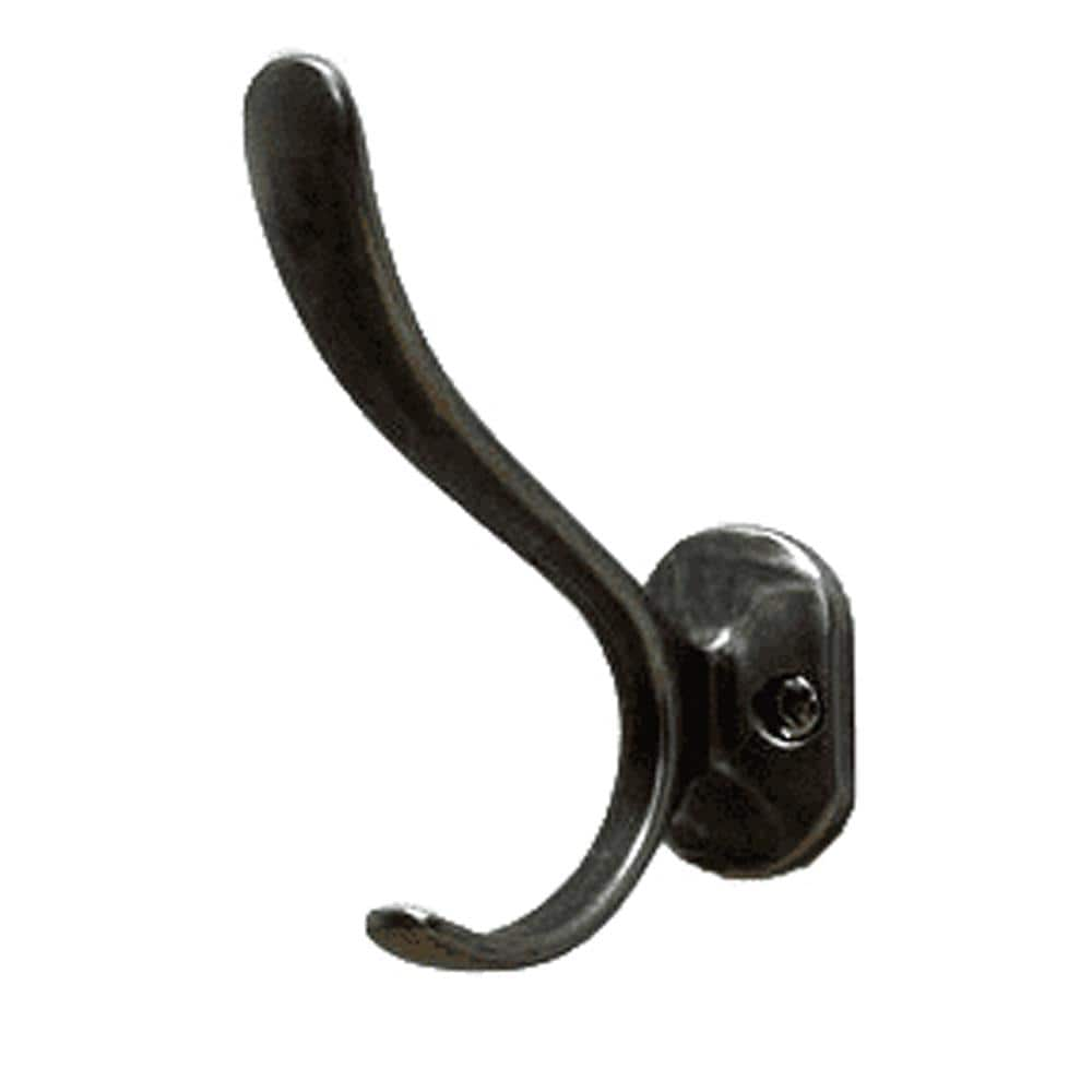 Residential Essentials Aged Pewter Double-Hook Wall Mount Towel Hook at ...