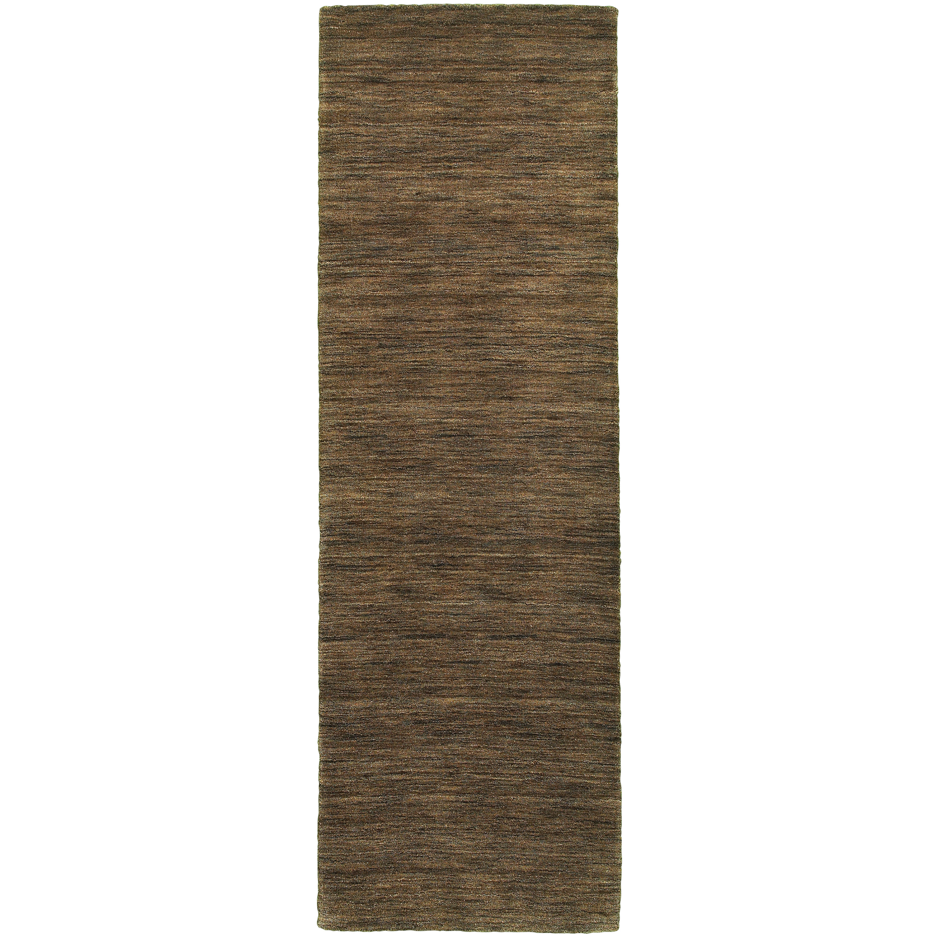 Archer Lane 271ANO93L Loren 2 x 8 (ft) Tufted Wool Brown Rectangular Indoor Solid Runner rug