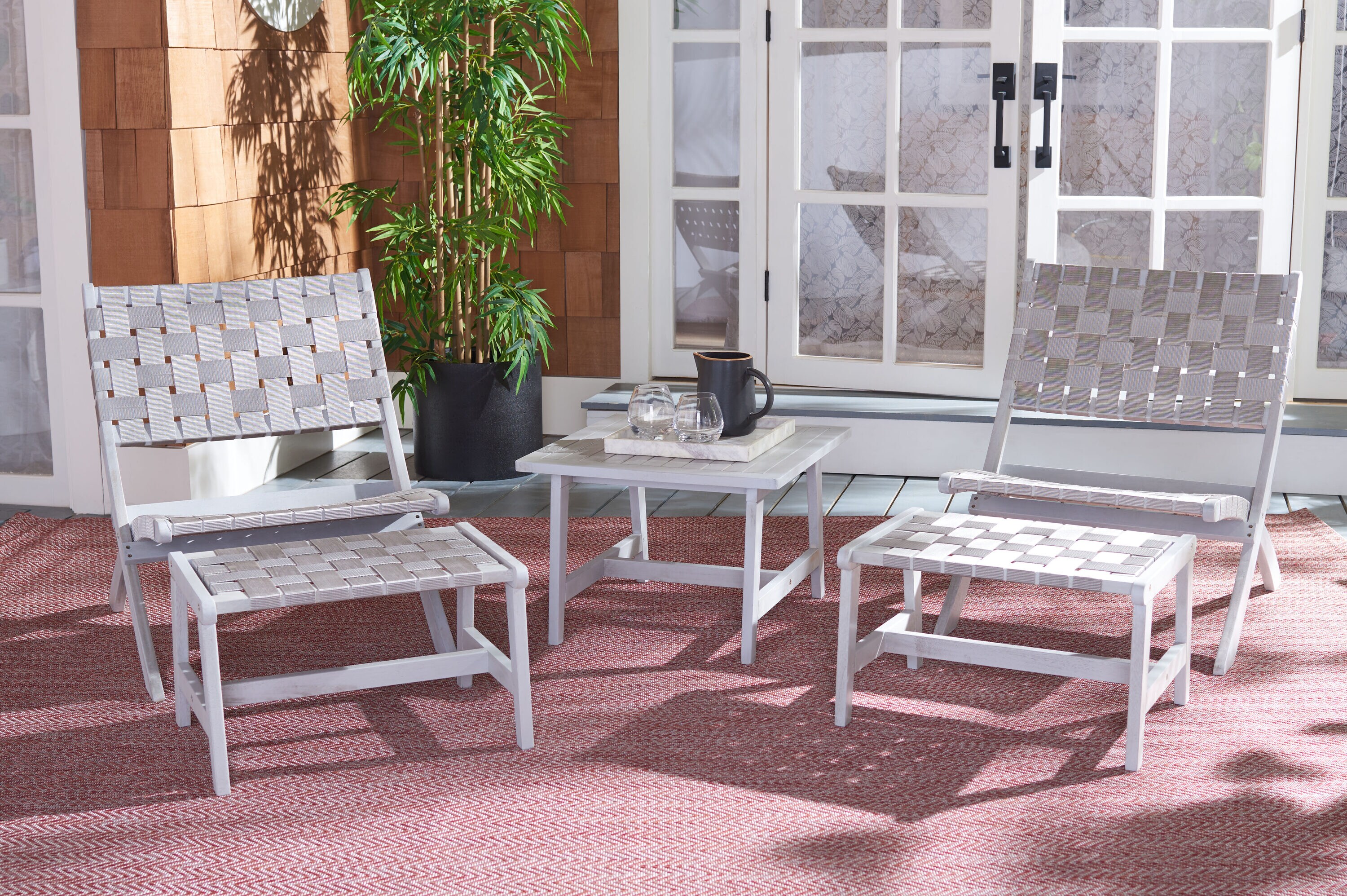 Safavieh PAT7078B Patio-Conversation-Sets - View #6