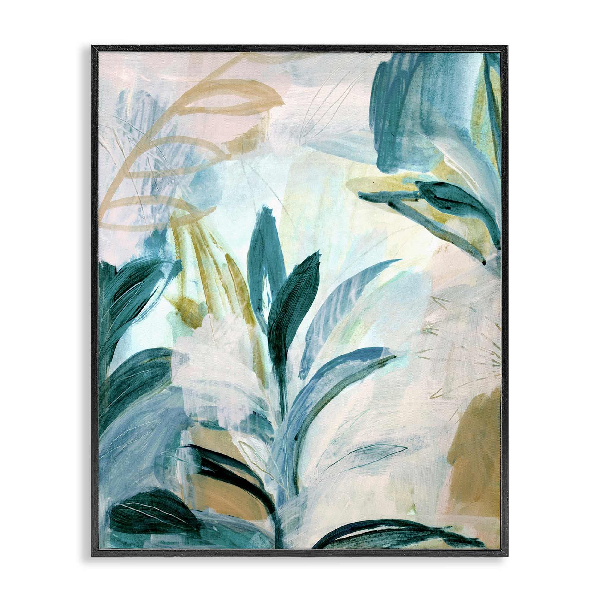Stupell Industries BU-160-FR-24X30 Vintage Hawaii Native Plants Black Framed Giclee Art By Gemma Bardot 24 x 30