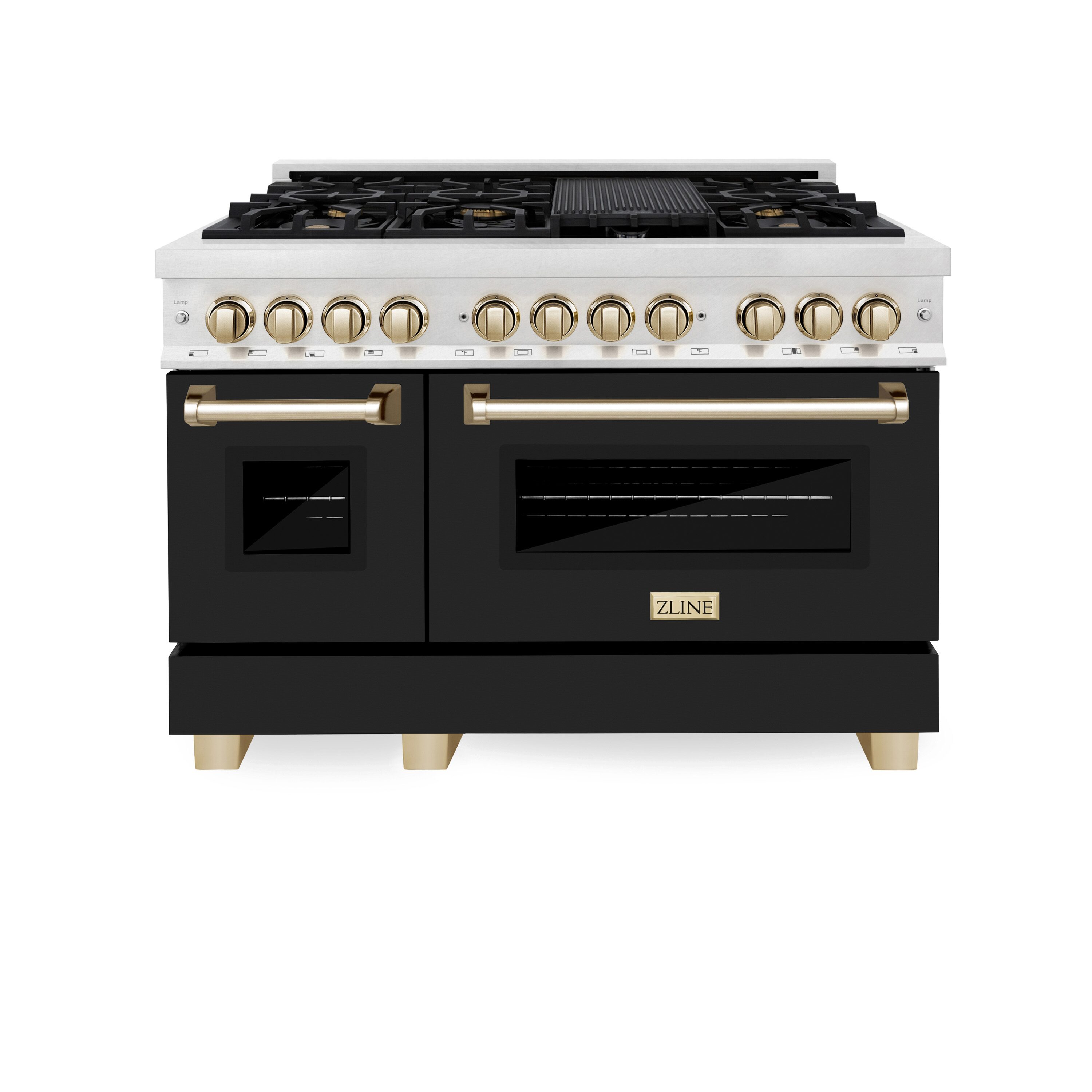 ZLINE KITCHEN & BATH RASZ-BLM-48-G Double-Dual-Fuel-Ranges - View #2