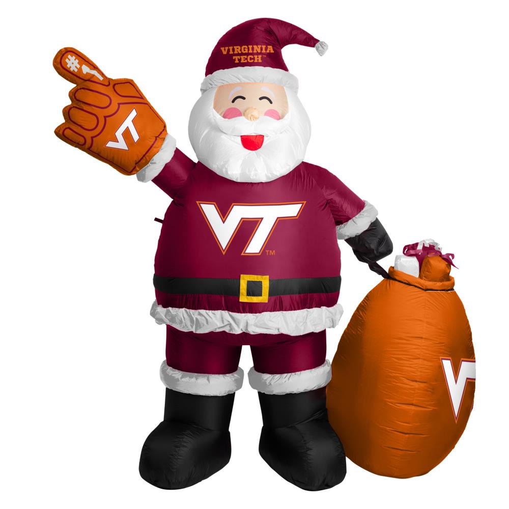 Logo Brands 7-ft Lighted Santa Christmas Inflatable in the Christmas  Inflatables department at