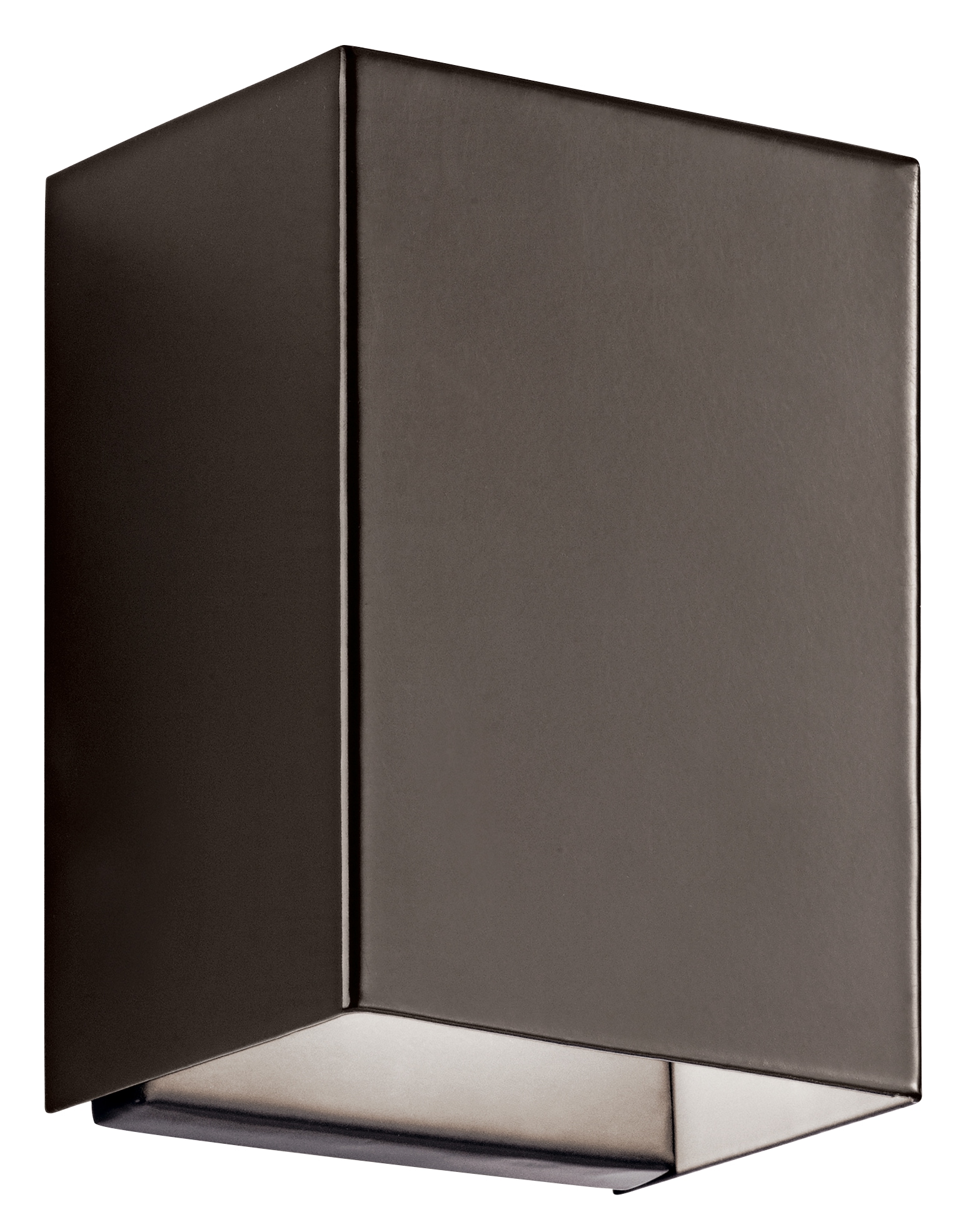 Kichler 49550AZLED Walden 7.25-in H Bronze Hardwired Integrated LED Outdoor Wall Light
