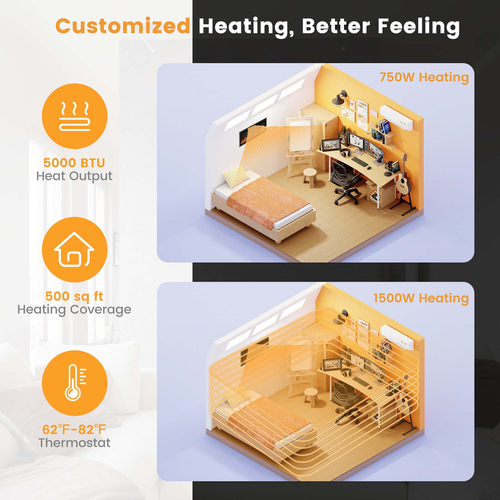 Goplus FP10530US-42 Electric-Fireplaces - View #7