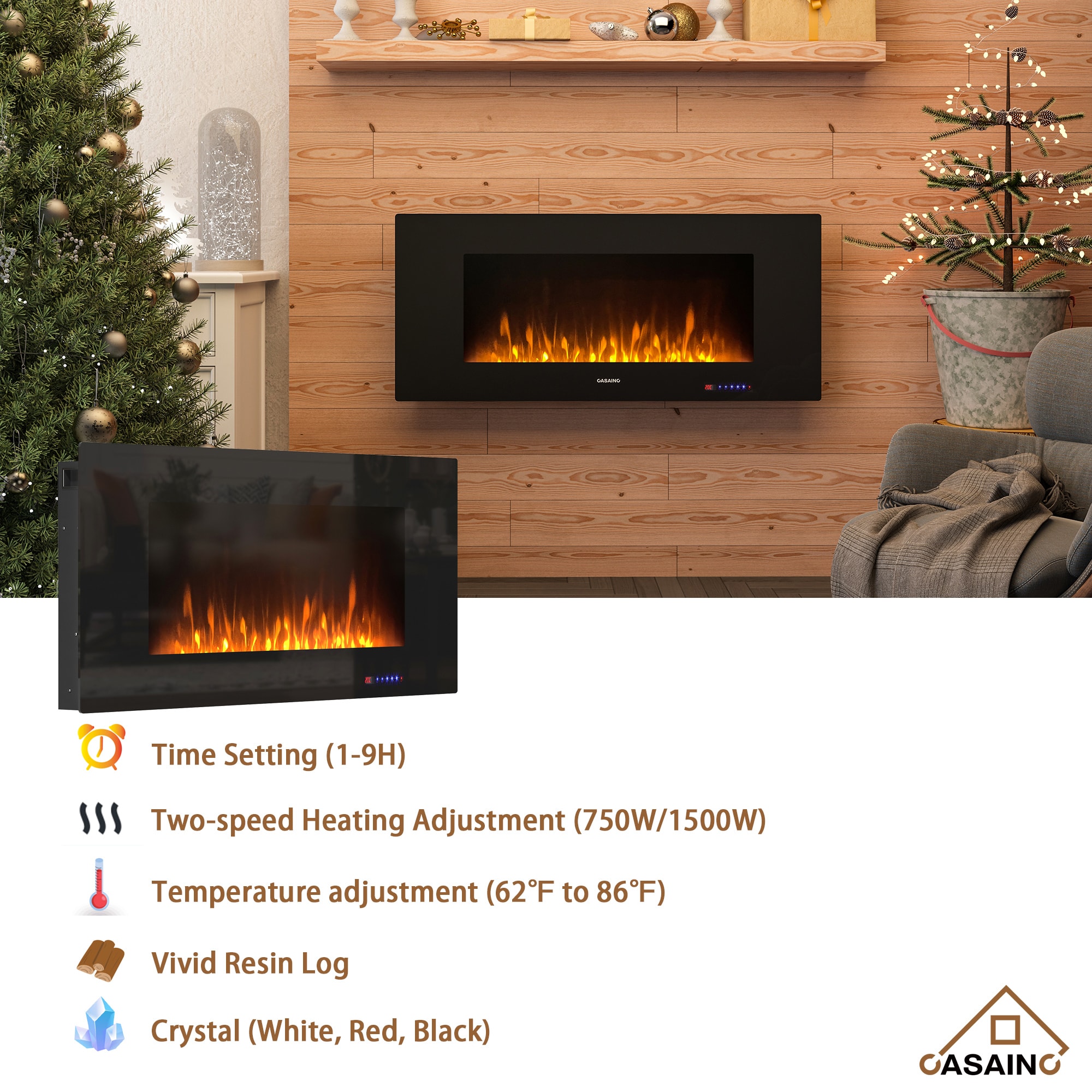 CASAINC WF-HW54805+ Electric-Fireplaces - View #6