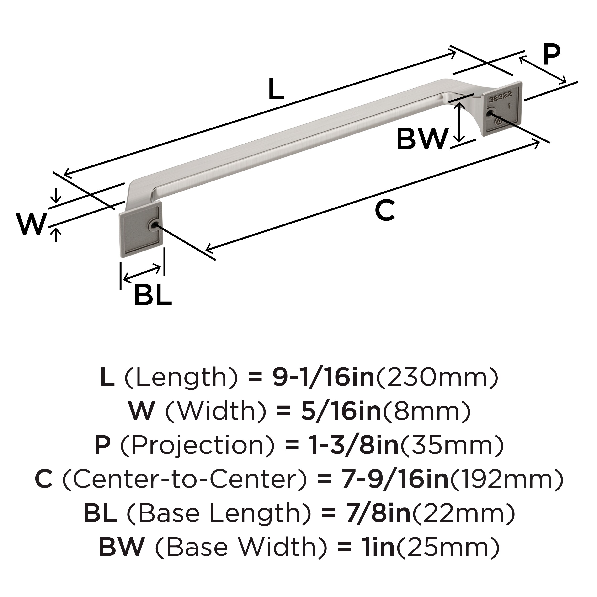 Amerock BP36922G10 Cabinet-Pulls - View #4