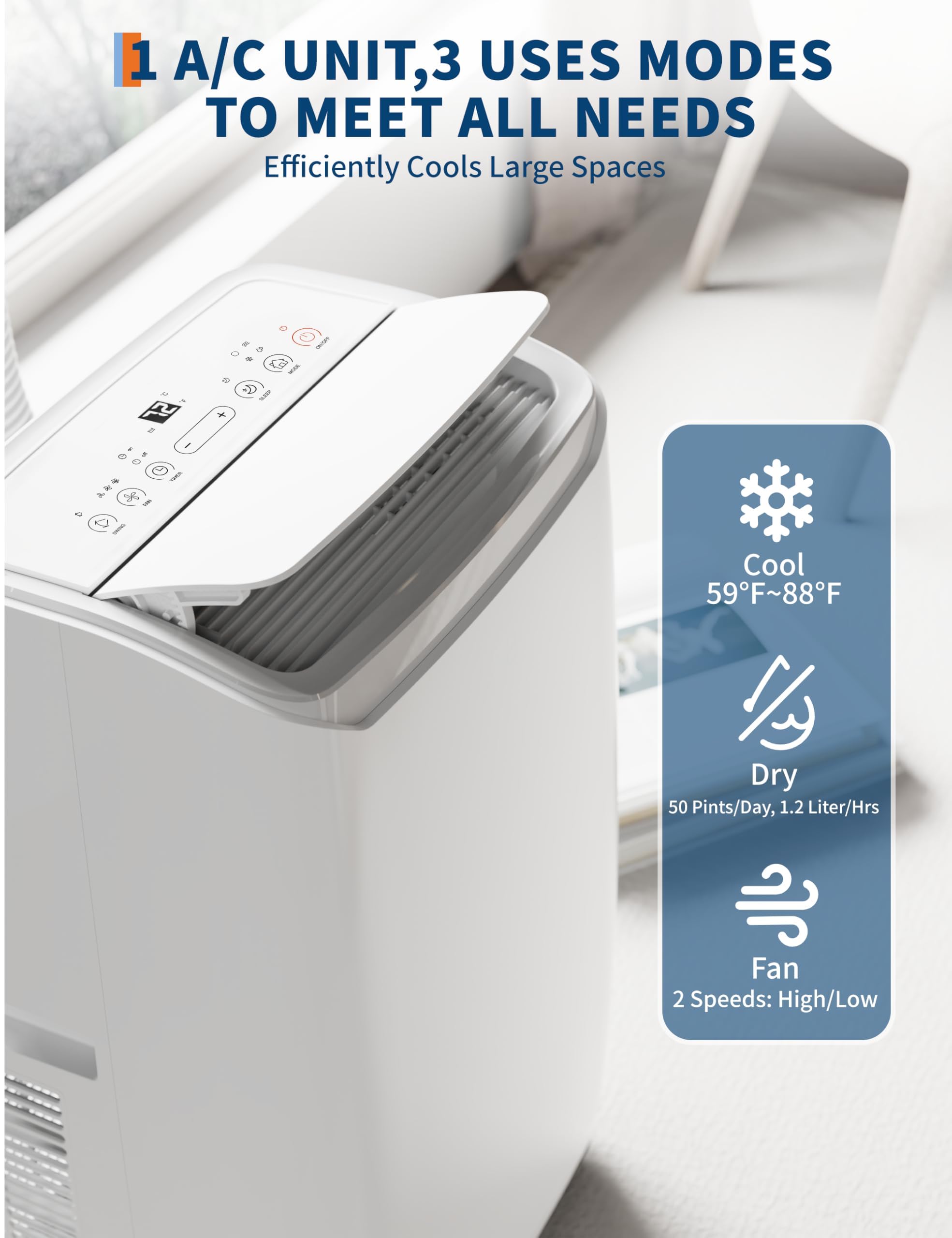 Qeetex FFF043 Portable-Air-Conditioners - View #3