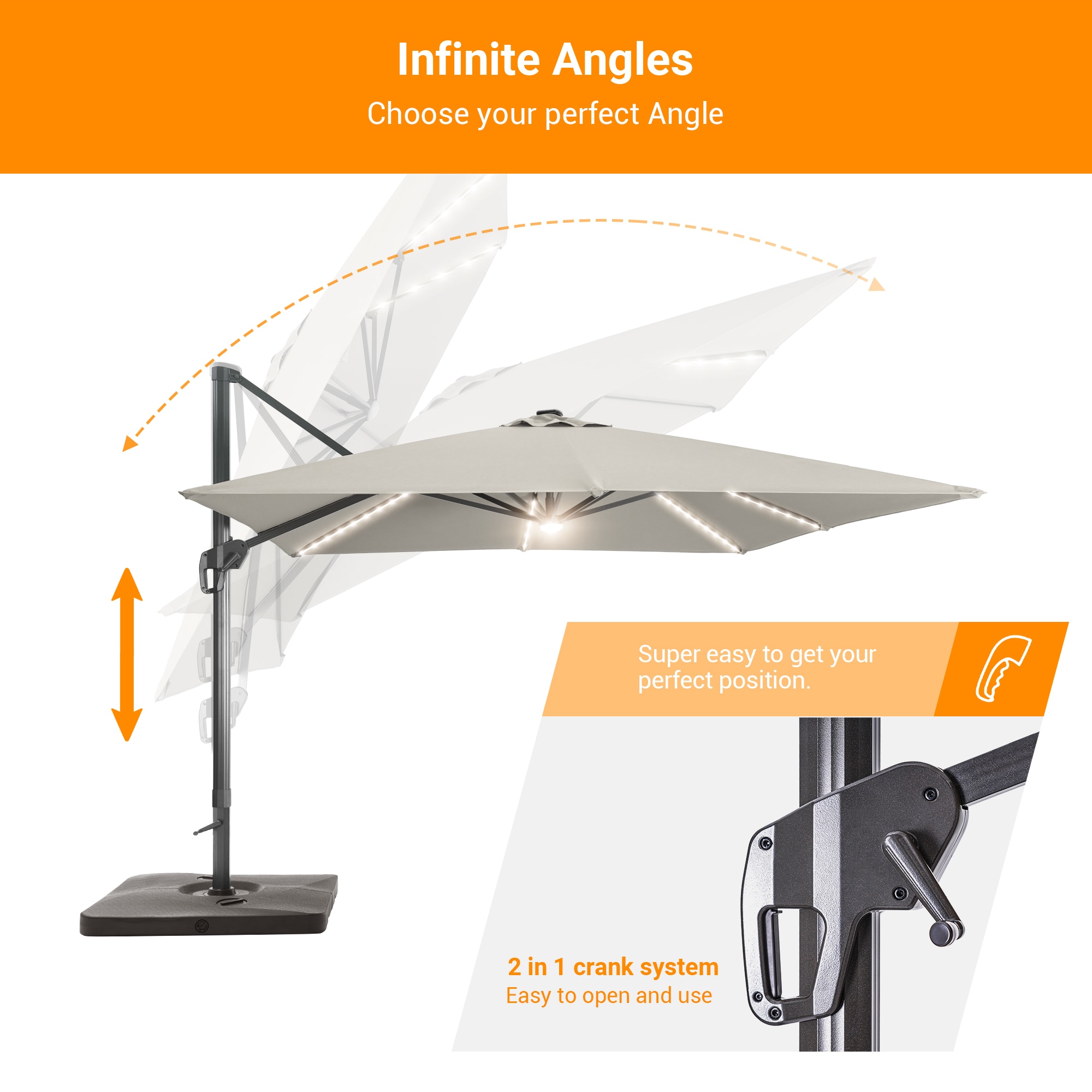 ACEGOSES LW-WB-LED1010GY Umbrellas-2 - View #5
