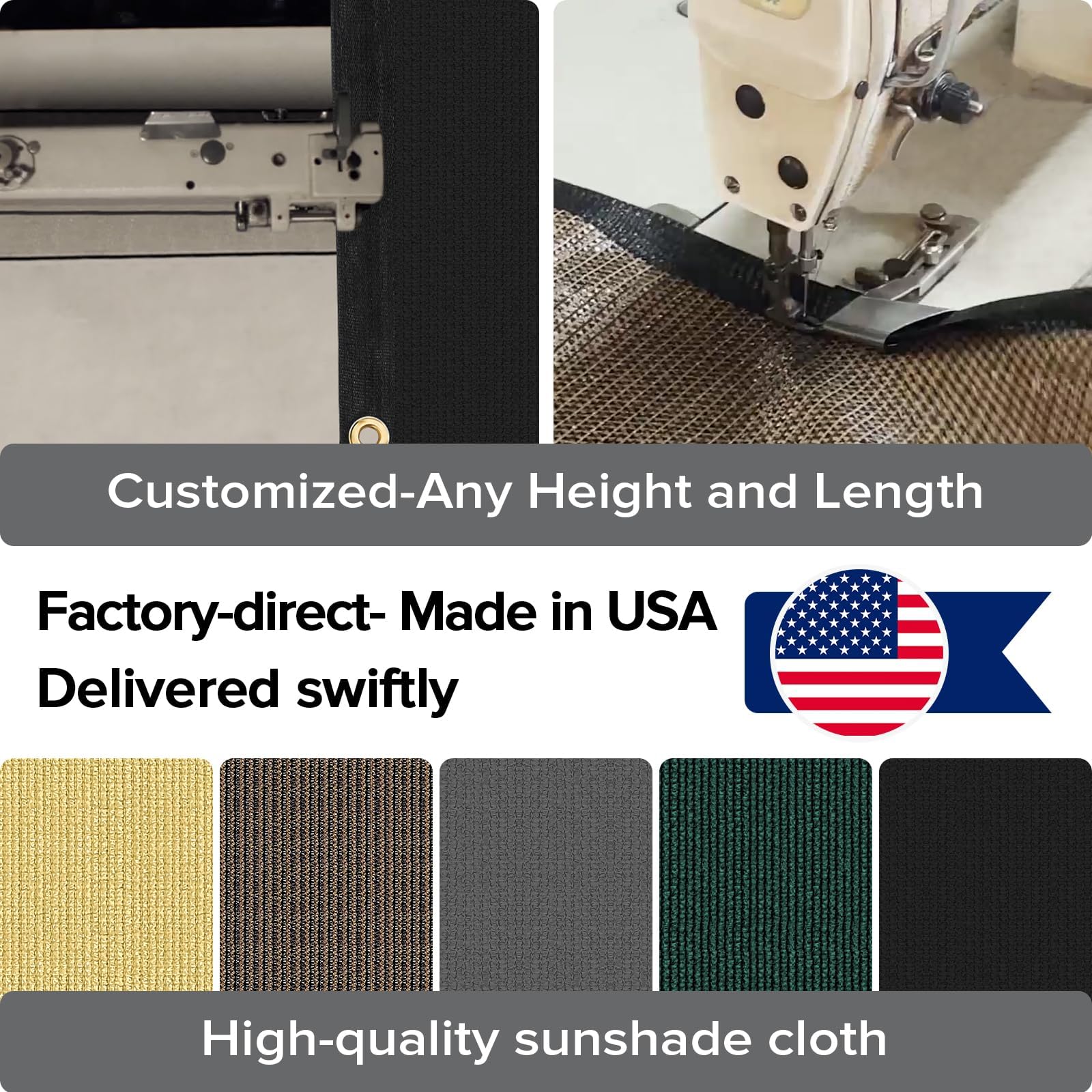 Etokfoks 1 Roll 6ft x 50ft Fence Privacy Screen Heavy Duty 170 GSM Mesh ...