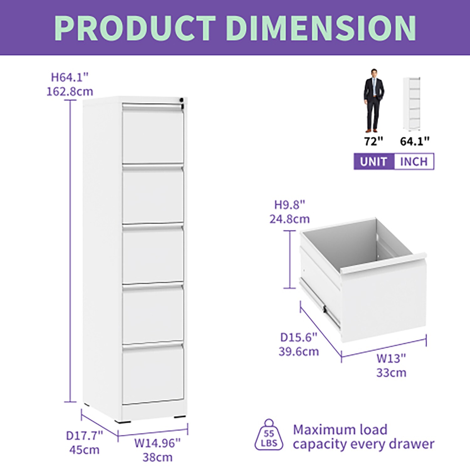 GZMR GZ-MS54425 Filing-Cabinets - View #4
