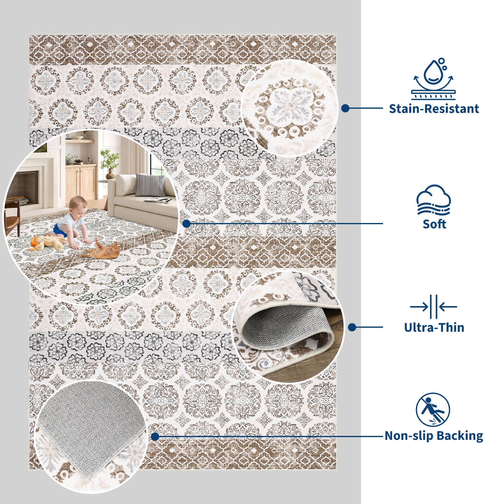 Qeetex LSN-PHK-343NATMS rugs - View #5