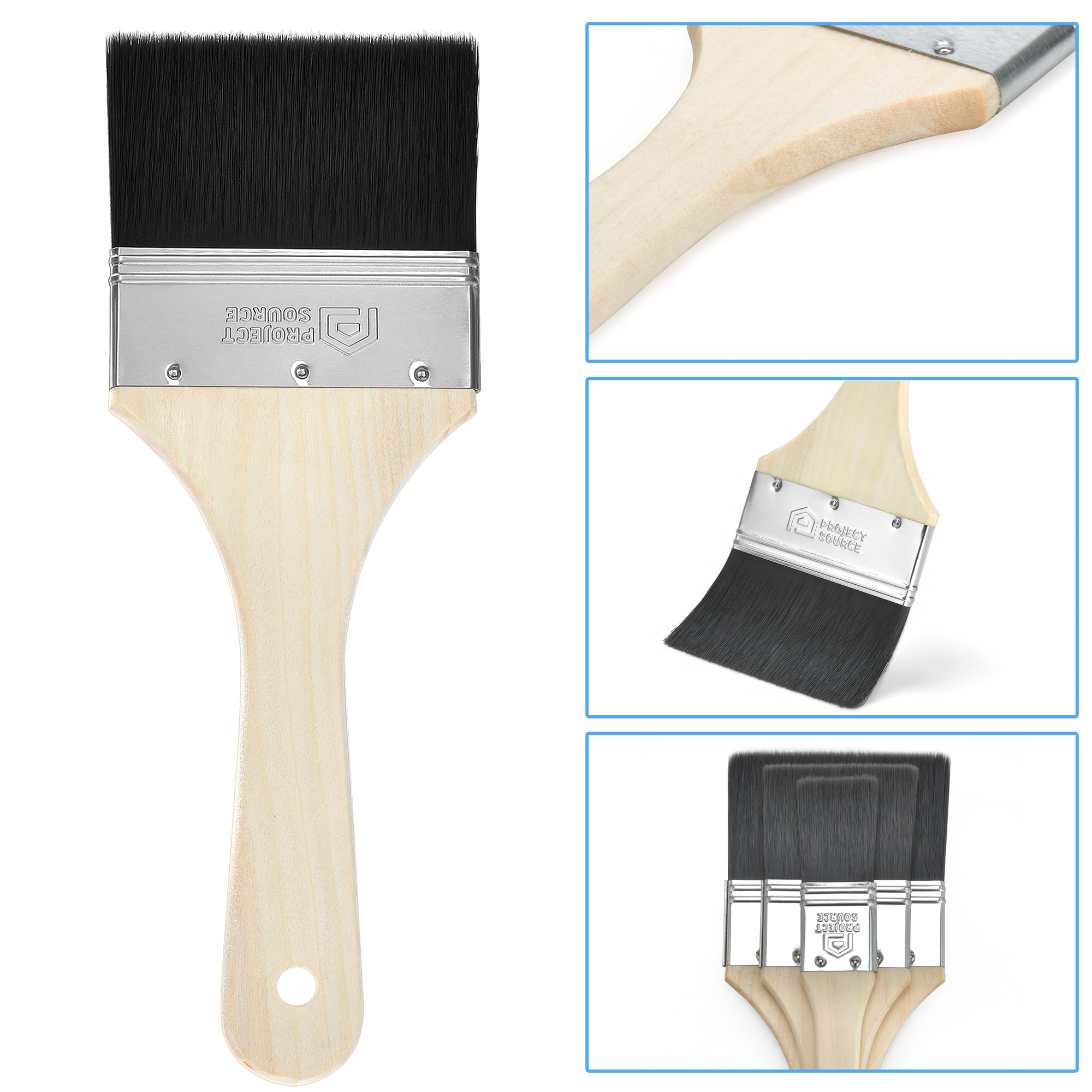 ProSource A 22500 Polyester Paint Brush Set Interior Exterior 3 Piece: Synthetic  Paint Brush Sets (045734916074-1)