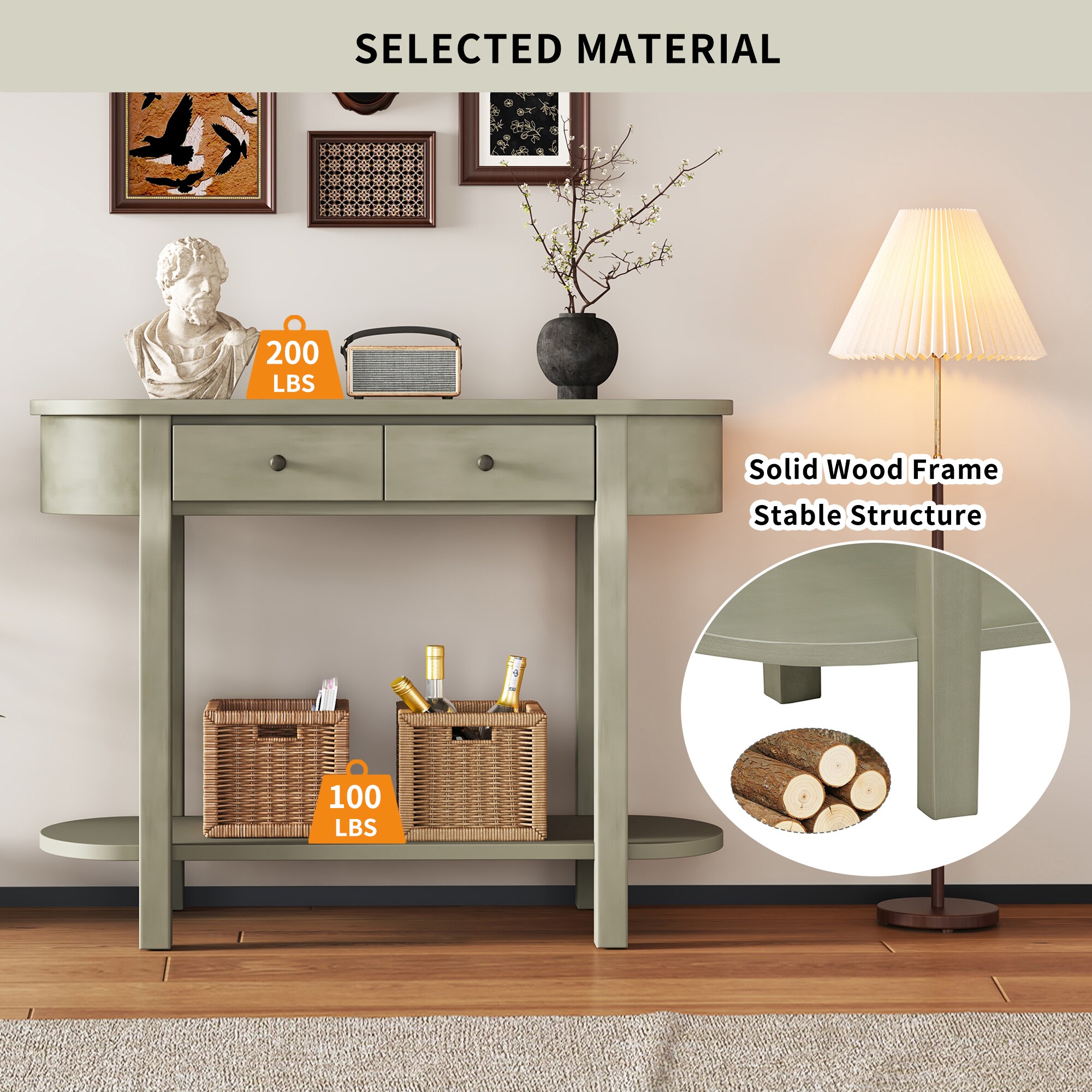 SINOFURN SYA330198GY Console-Sofa-Tables - View #19