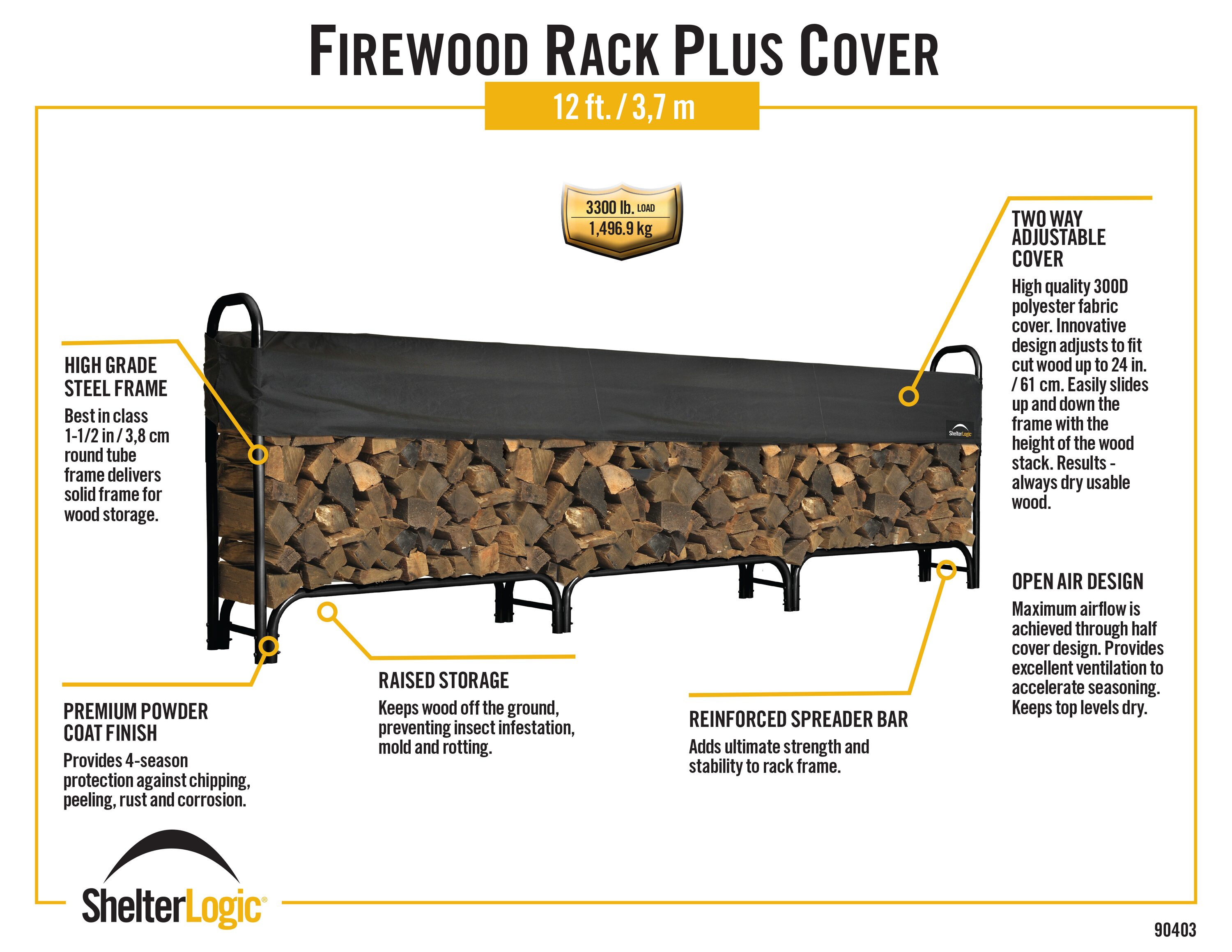 ShelterLogic 90403 Firewood-Storage - View #3