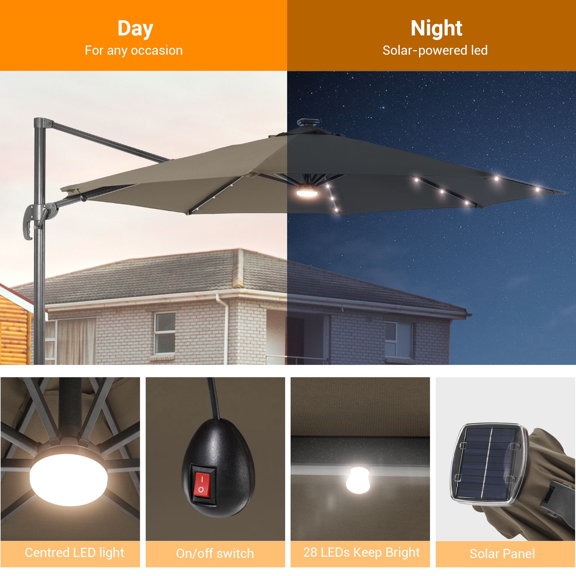 Sonkuki SD-MN12K-LED Umbrellas-2 - View #6