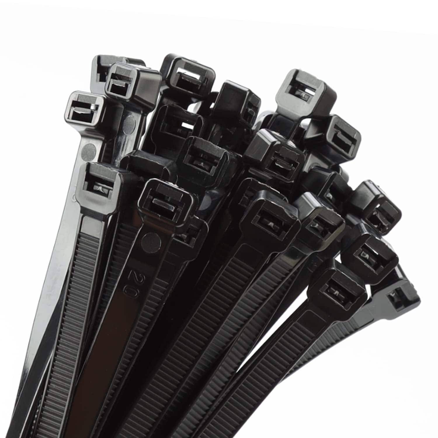 Vrbgify  18 inch black zip ties heavy duty 100 pack strong plastic cable ties extra long wide UV resistant indoor outdoor wire wraps large