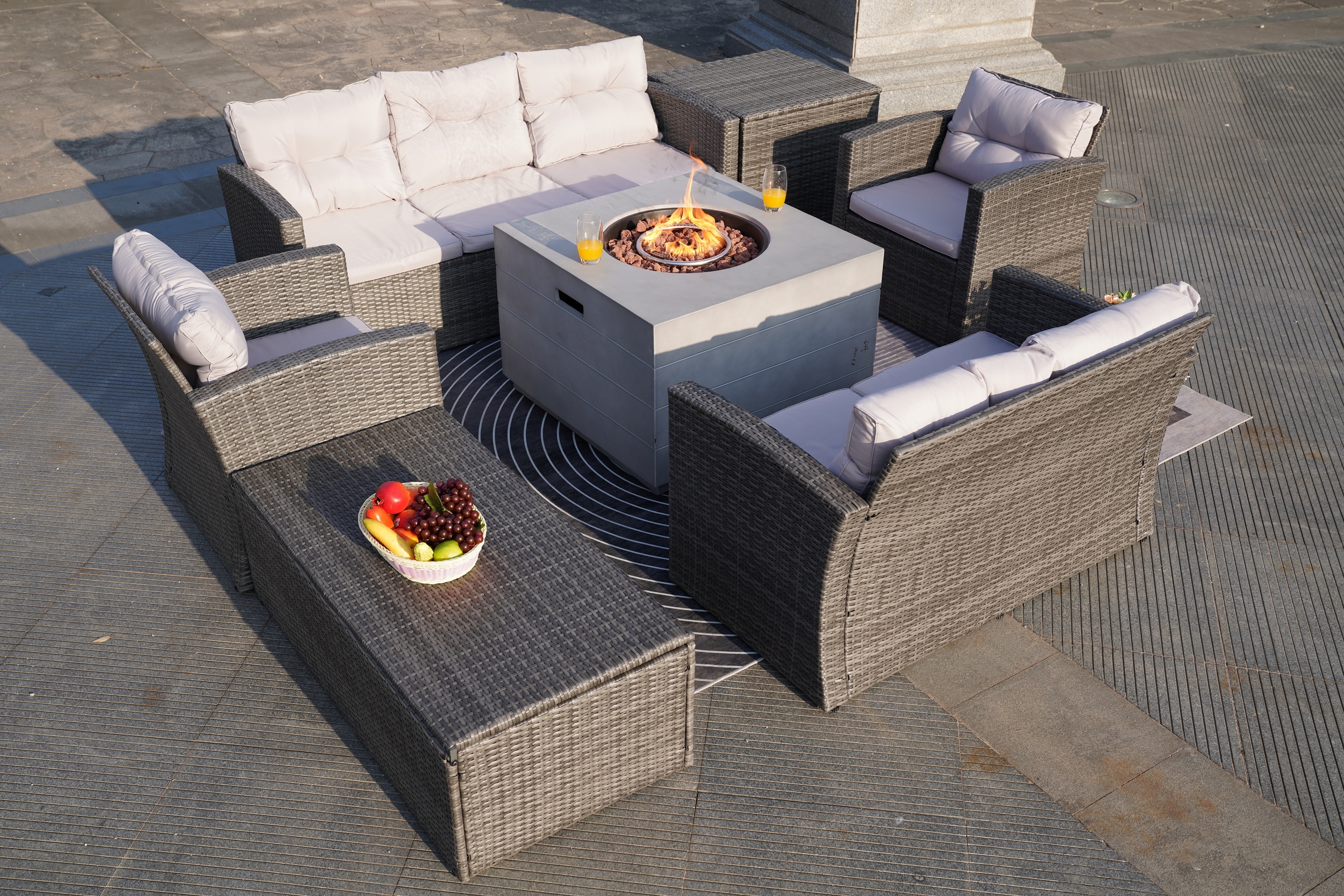 Moda Furnishings MAG-1503-2140-G Patio-Conversation-Sets - View #10
