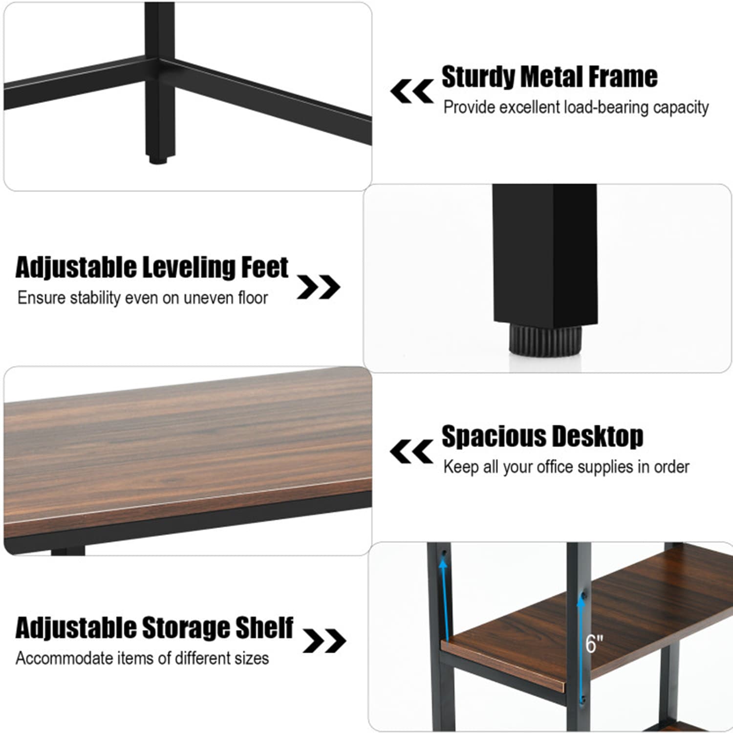 Mondawe MO-HW65973WT-L desks - View #6