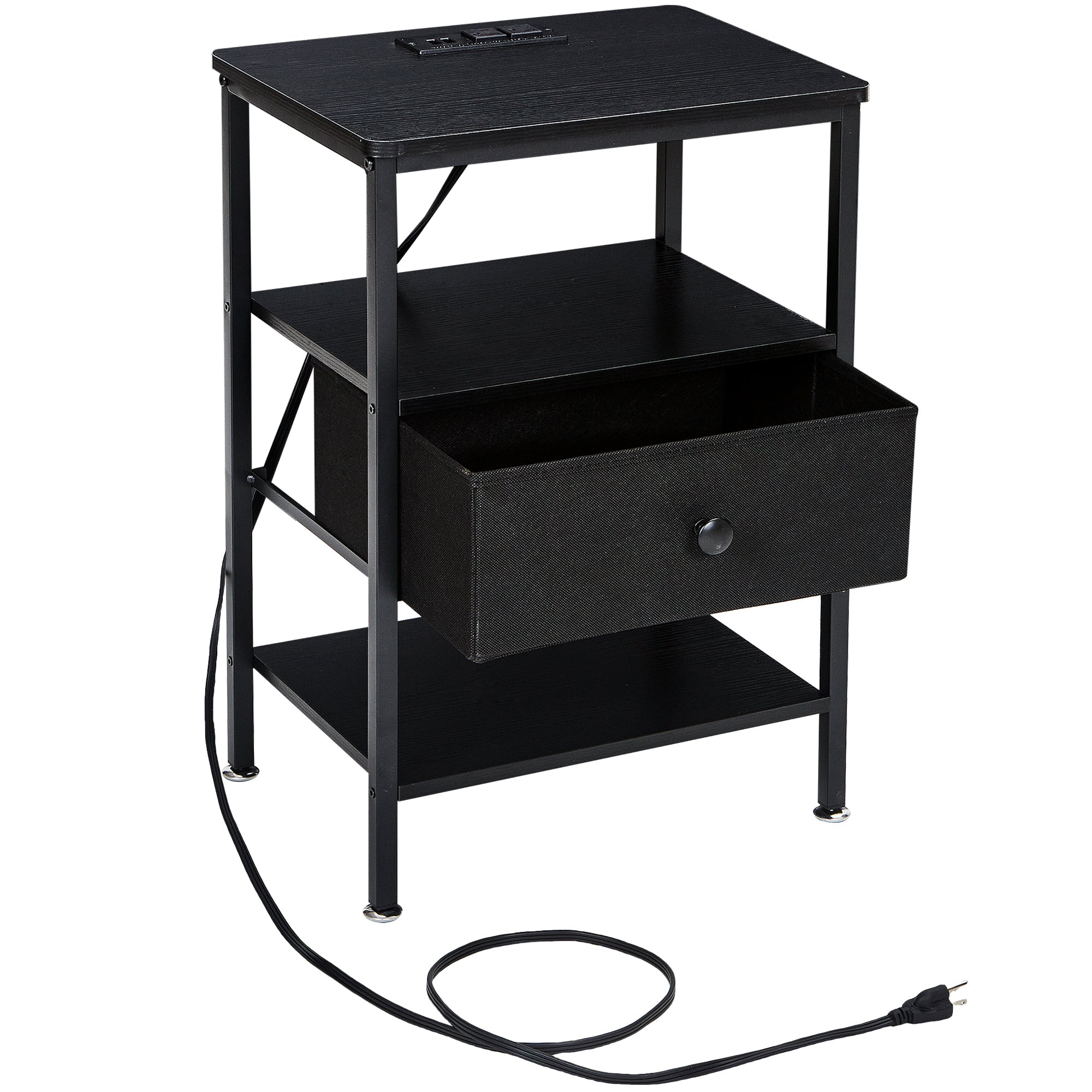 Vecelo LOE-MX-CNS02-BLK End-Tables - View #2