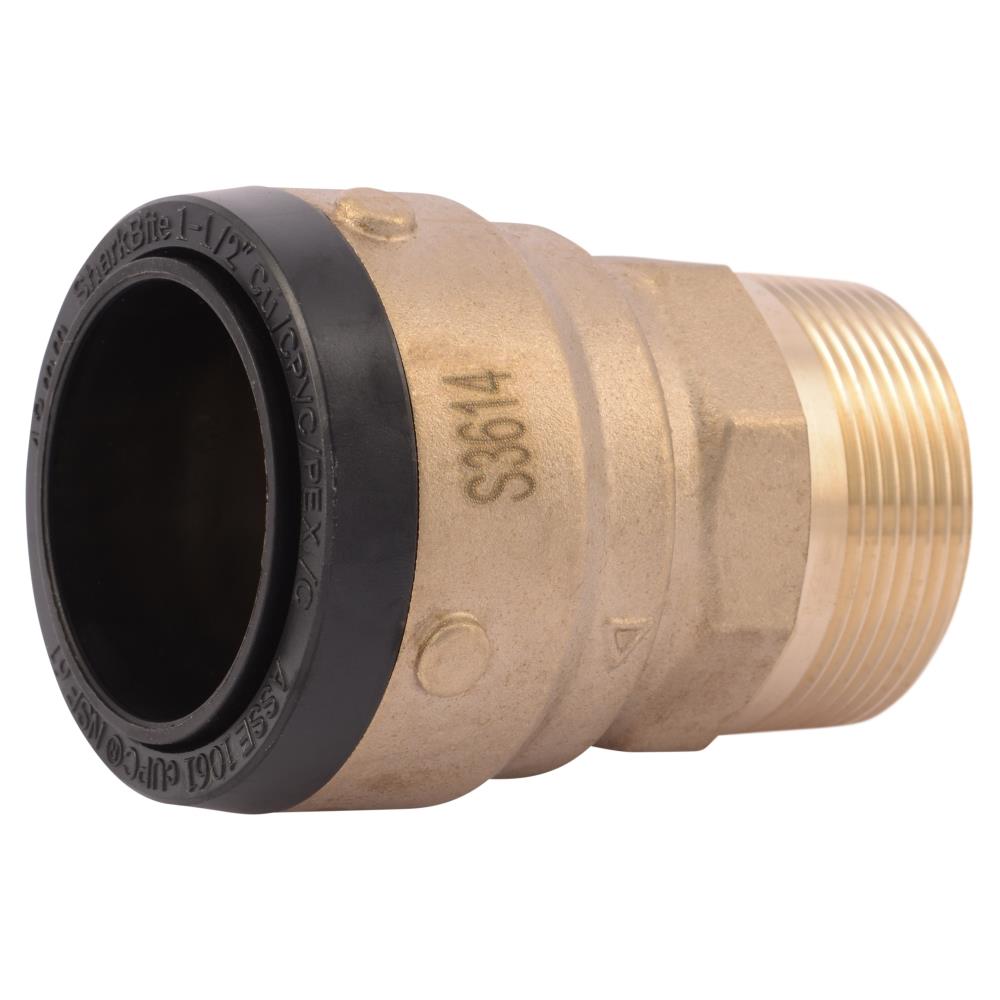 SharkBite SB114140M 1-1/2-in Push-to-Connect x 1-1/2-in MNPT  Male Adapter