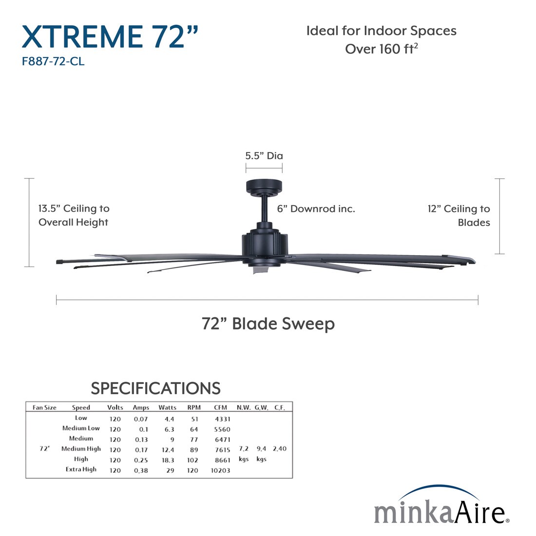 Minka Aire F887-72-CL Ceiling-Fans - View #14