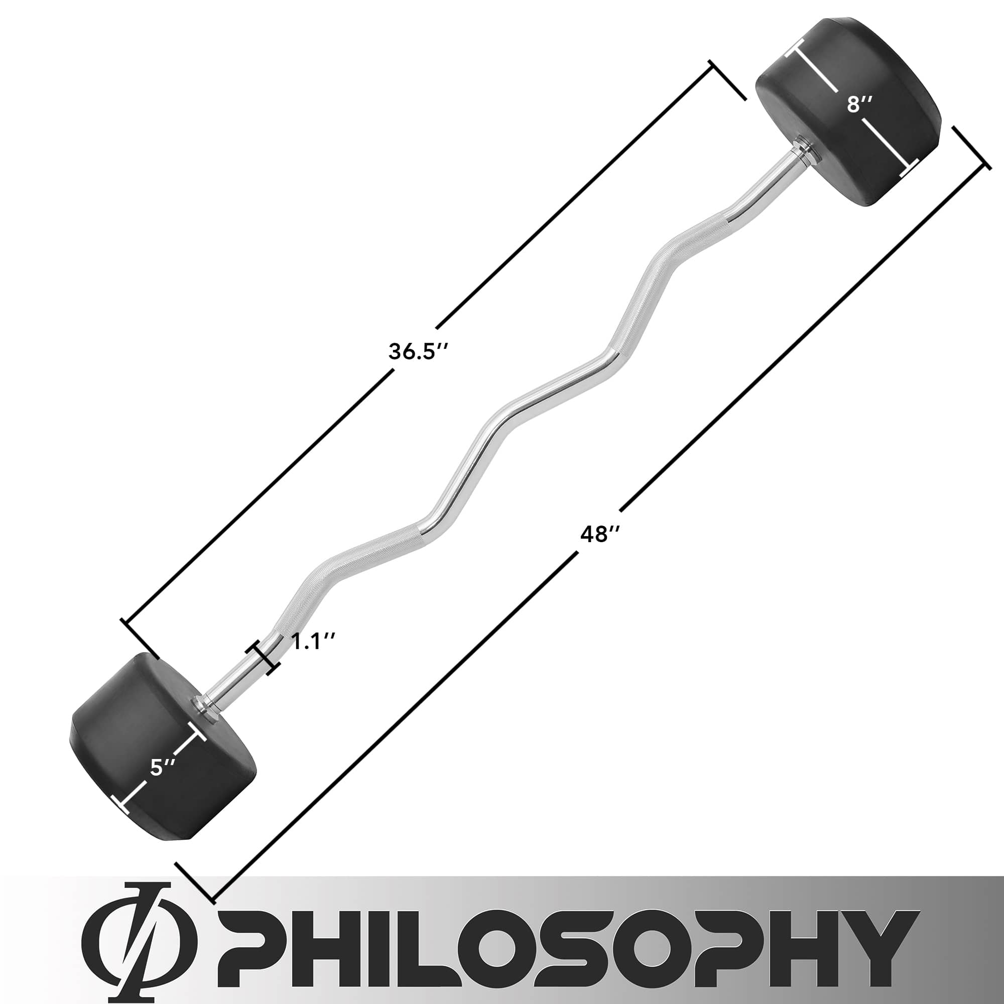Philosophy Gym FIT-XB-C-1102 Barbells-Weight-Bars-Plates - View #4