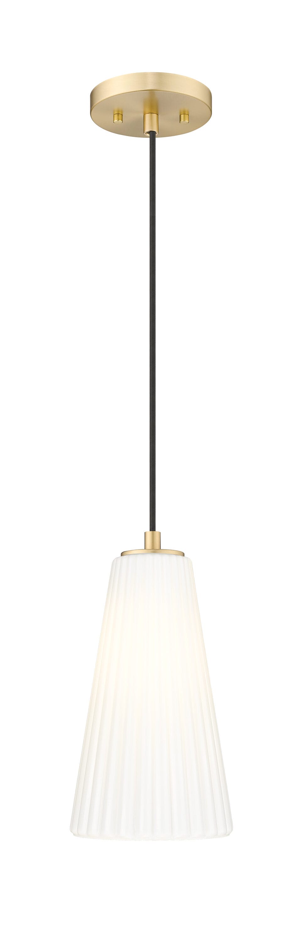 11-Inch Modern Gold Glass Pendant Light