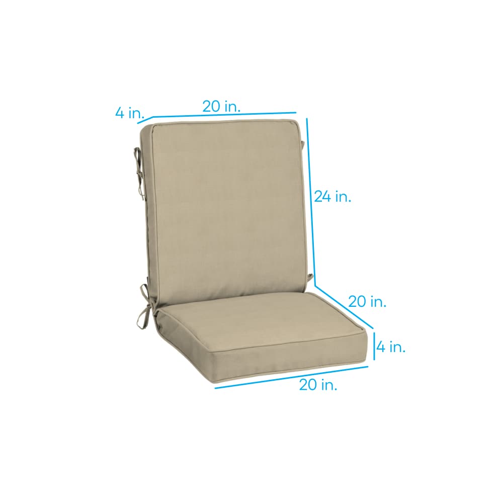 allen + roth with STAINMASTER AJ09C01X-9C8 Patio-Furniture-Cushions - View #3