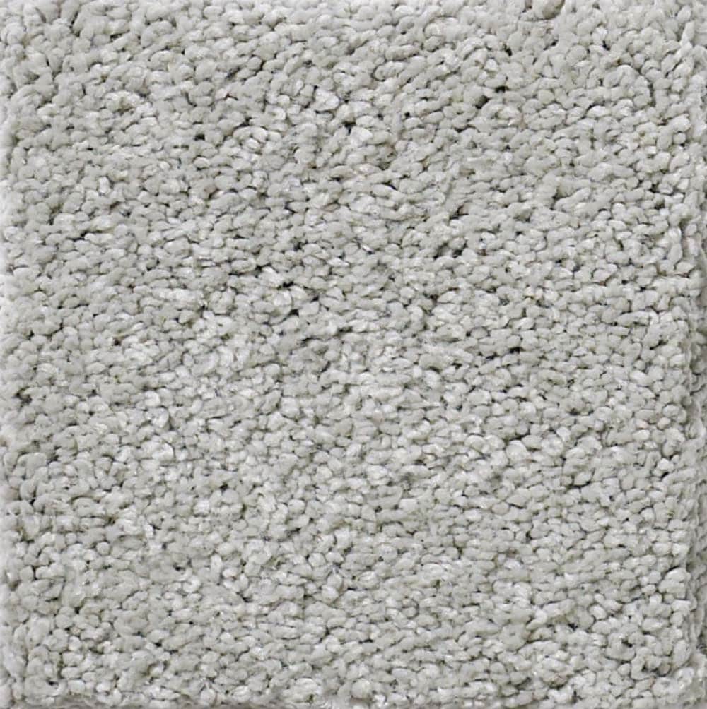 STAINMASTER 7L792-521-SAMP (Sample) Unmatched Beauty III Haze Gray 68.2-oz sq yard Nylon Textured Indoor Carpet